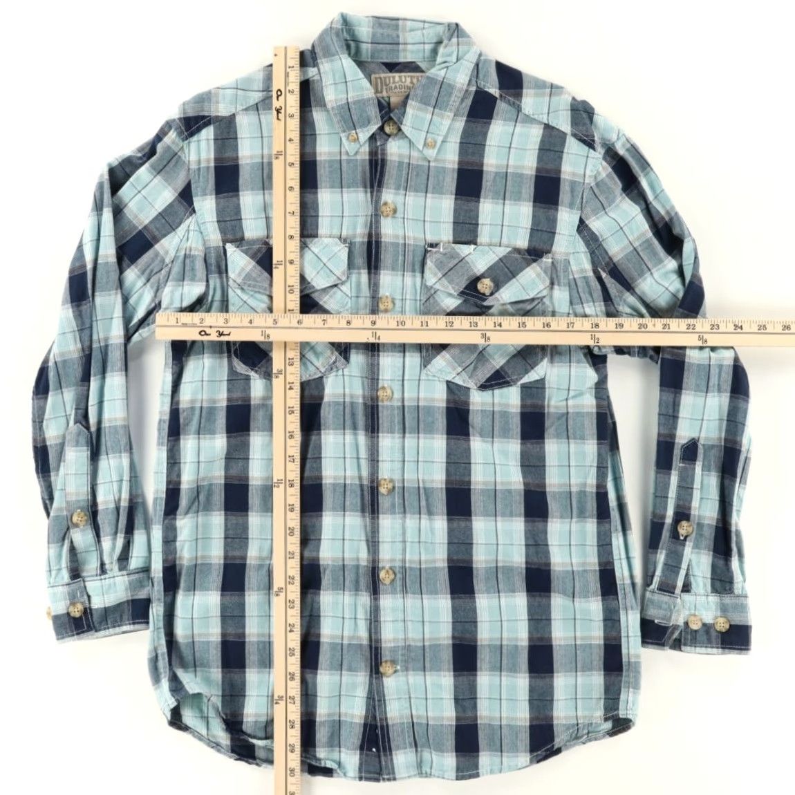 Duluth Trading Company Duluth Trading Brushed Cotton Plaid Long Sleeve Button Down Shirt Men's S Size US S / EU 44-46 / 1 - 3 Thumbnail