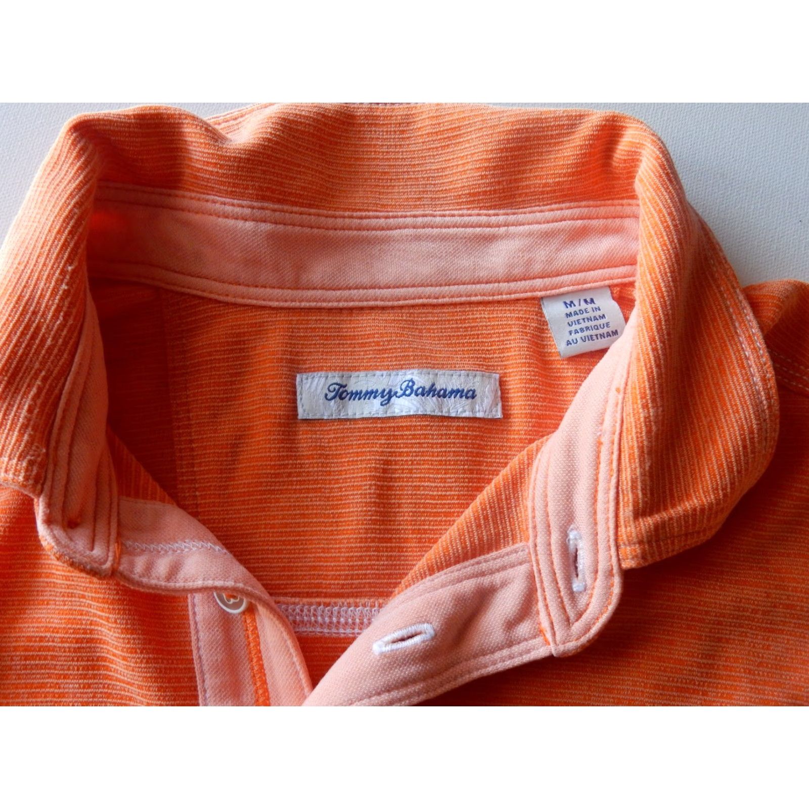 Tommy Bahama VINTAGE Tommy Bahama Men's Polo Shirt Short Sleeve Size M Orange Solid Shirt Size US M / EU 48-50 / 2 - 4 Thumbnail