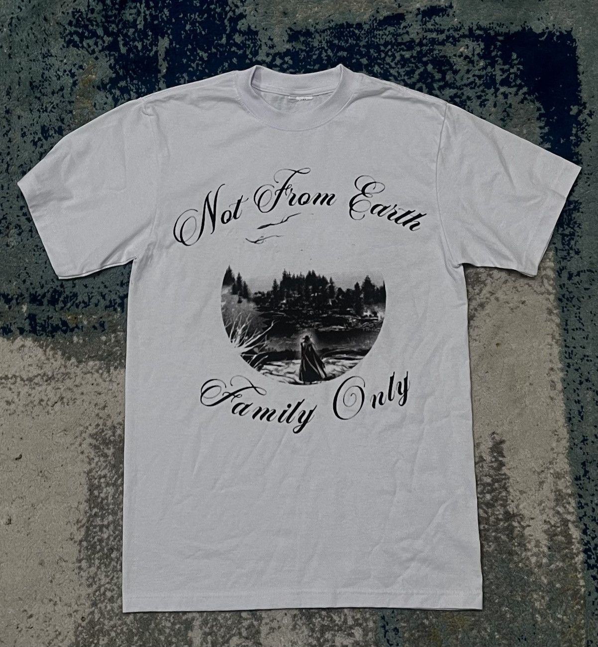 Japanese Brand × Vintage Not From Earth Family Only Tee Size US M / EU 48-50 / 2 - 3 Thumbnail
