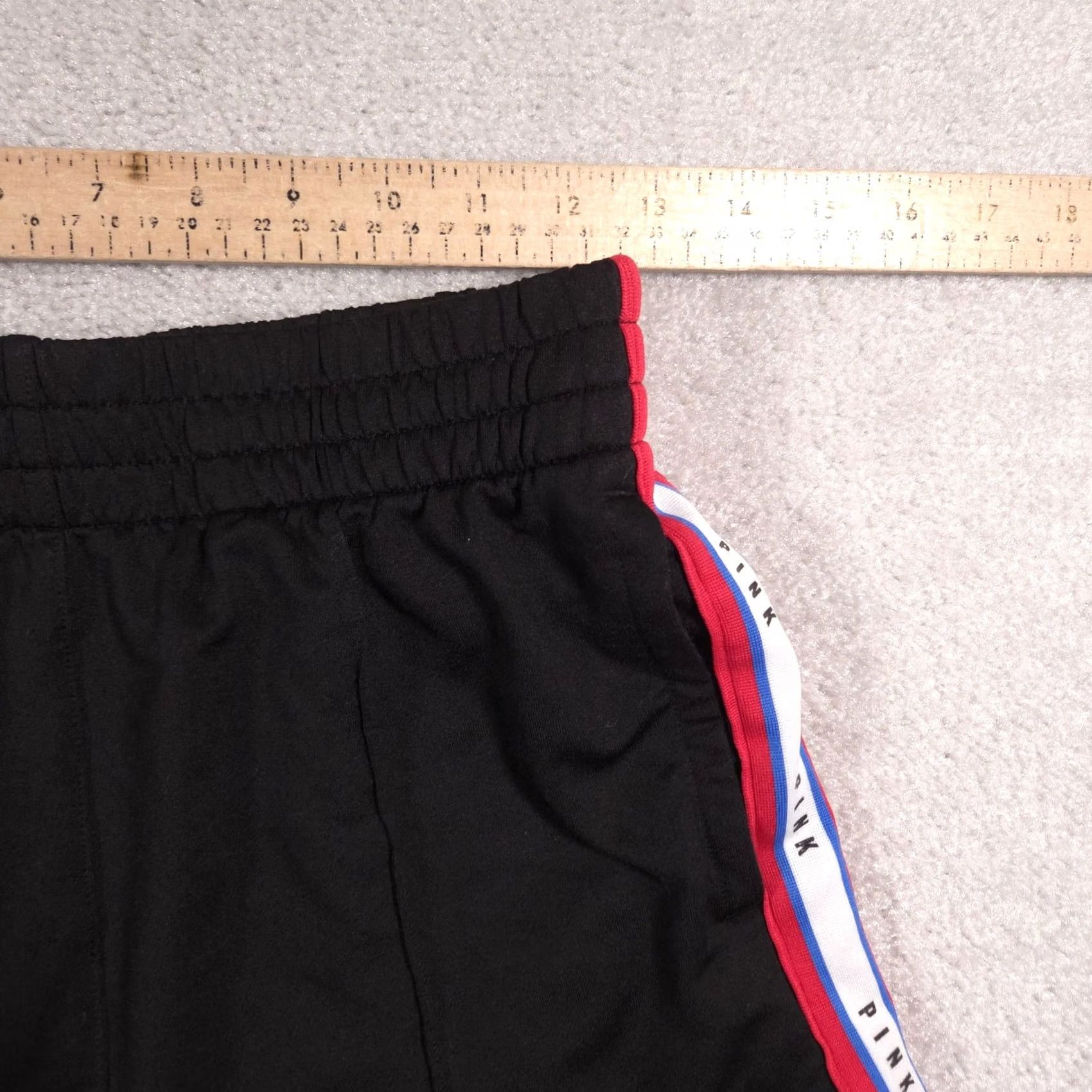 Pinko PINK Victoria's Secret Shorts Womens M Black Logo Side Stripe Athletic Gym Size 32" / US 10 / IT 46 - 6 Thumbnail