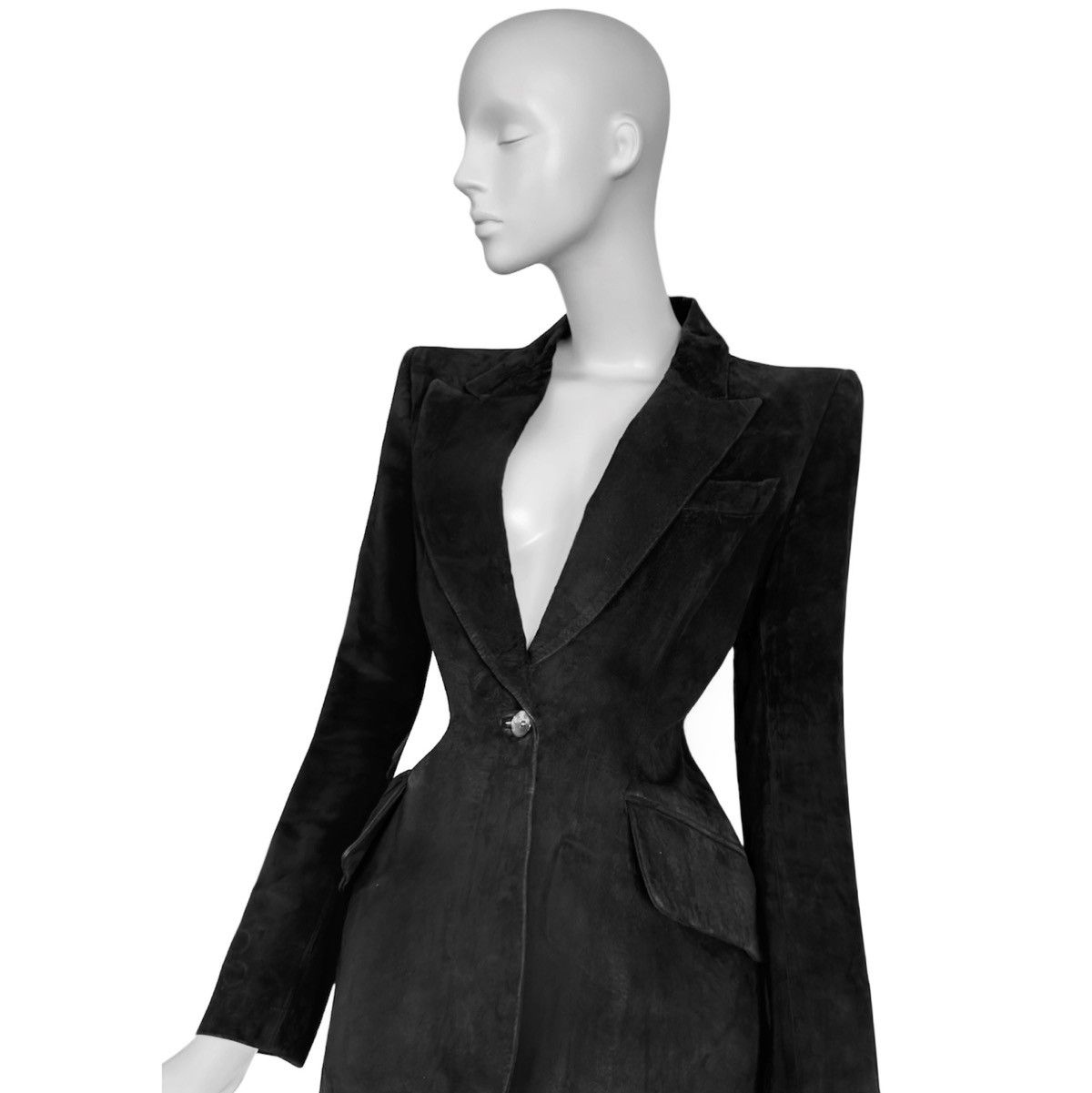 Gucci Runway Gucci by Tom Ford AW1997 suede leather jacket Size M / US 6-8 / IT 42-44 - 2 Thumbnail