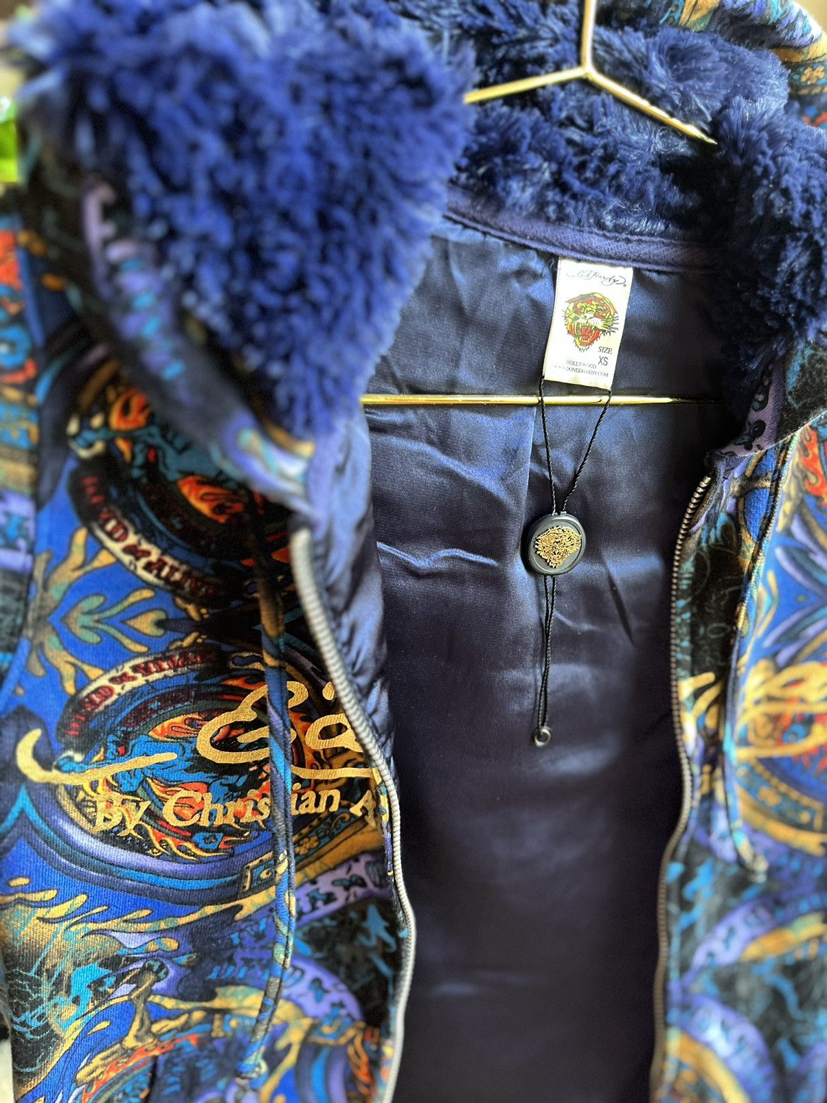 希少最安値ベロアChristian Audigier ネイビー ジャケット 希少最安値ベロアChristian Audigier ネイビー ジャケット 希少