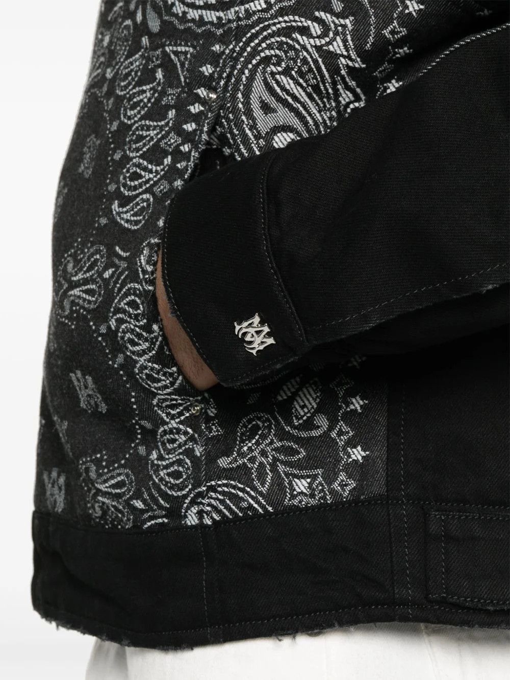 Amiri o1s1wg110326 Paisley-Pattern Jacket in Black Size US L / EU 52-54 / 3 - 5 Thumbnail