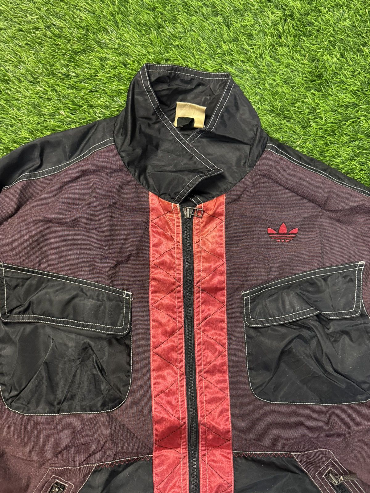 Adidas × Vintage vintage ADIDAS - zipper windbreaker jacket Size US L / EU 52-54 / 3 - 3 Thumbnail