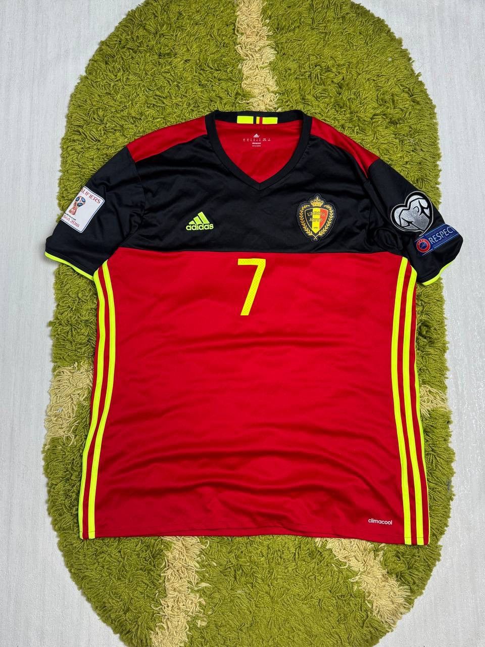 Adidas Adidas Belgium Home Socker Jersey De Bruyne 2018 Size US L / EU 52-54 / 3 - 1 Thumbnail