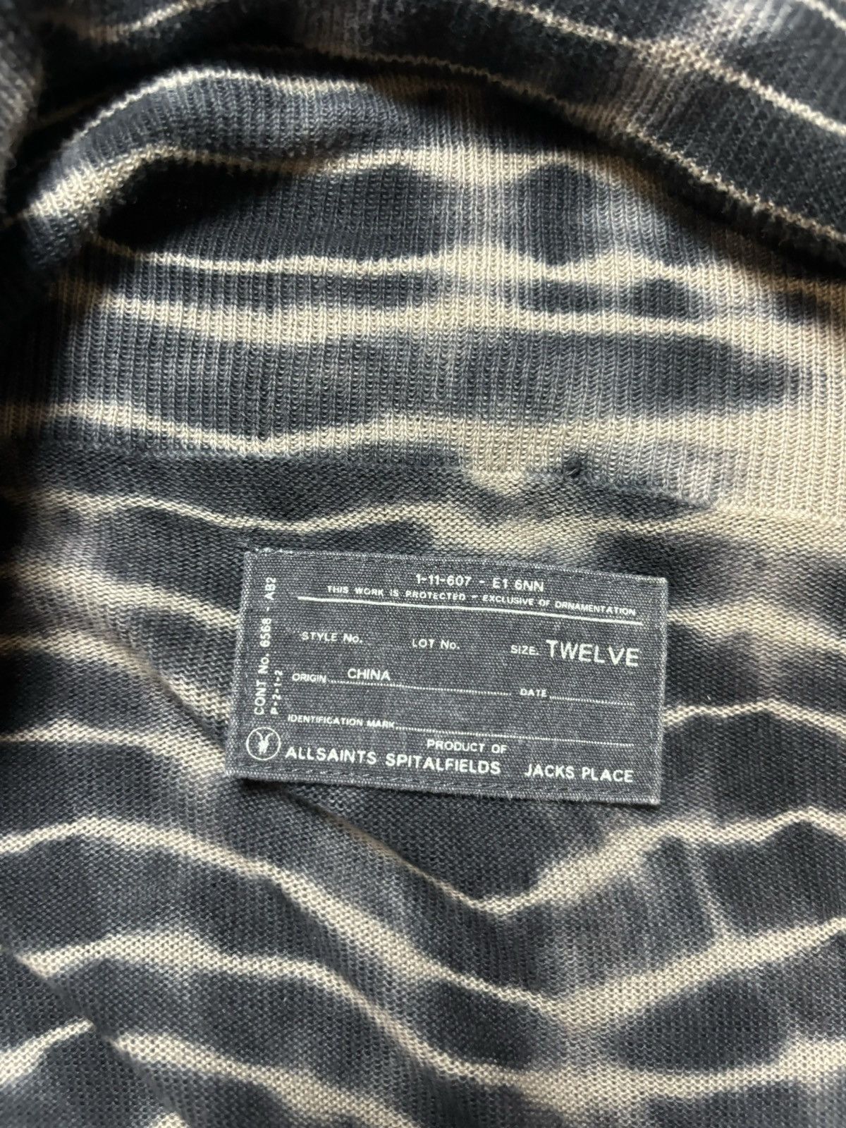 Allsaints × Japanese Brand × Vintage Vintage AllSaints Gilet Tie Dye Cascade Vest Cardigan Size XL / US 12-14 / IT 48-50 - 6 Thumbnail