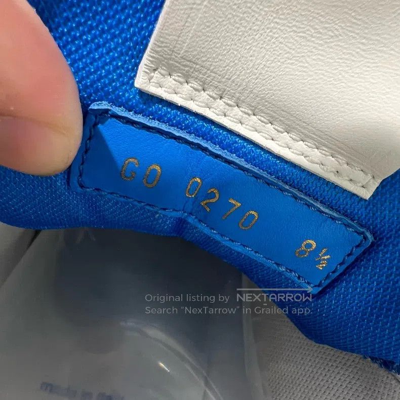 Louis Vuitton Louis Vuitton White and blue Trainer board shoes Size US 8.5 / EU 41-42 - 6 Thumbnail