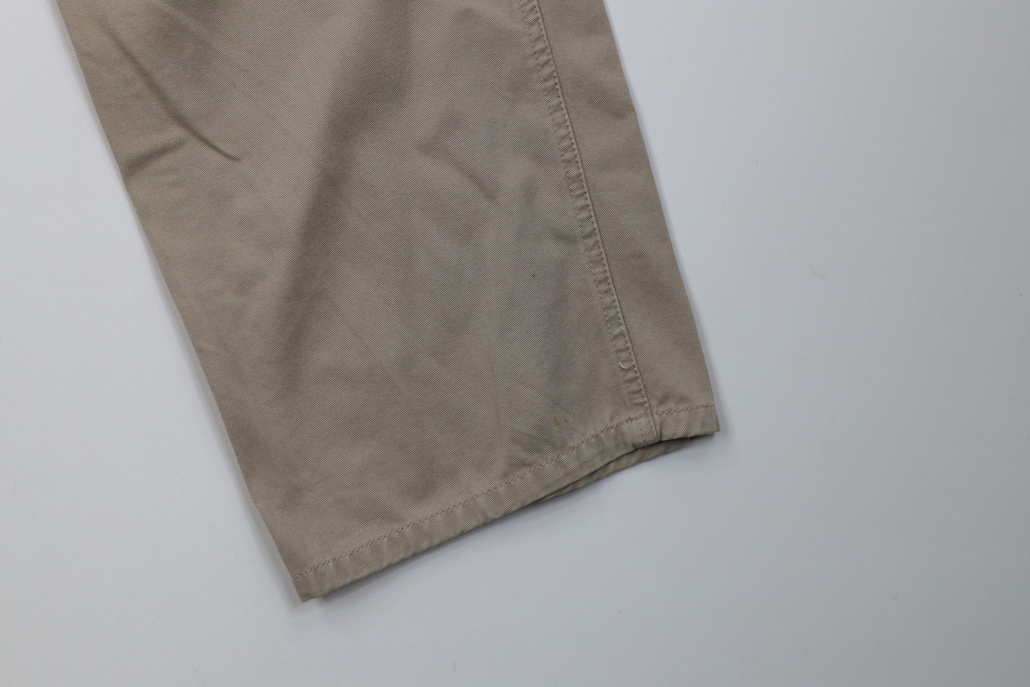 Tommy Hilfiger Vintage 90s Tommy Hilfiger Double Knee Wide Leg Pants Beige Size US 32 / EU 48 - 5 Thumbnail