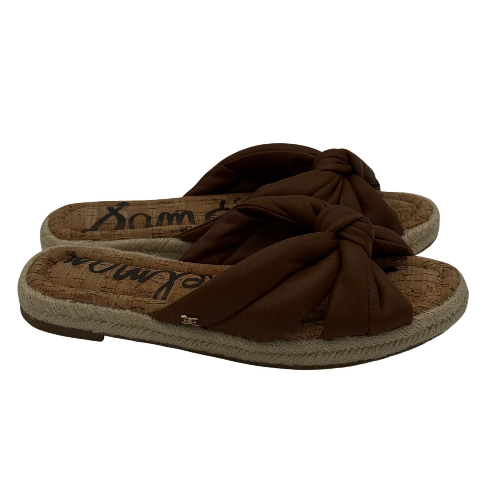 Sam Edelman Sam Edelman Abilene Knotted Slide Espadrille Sandals Size US 9 / IT 39 - 3 Thumbnail