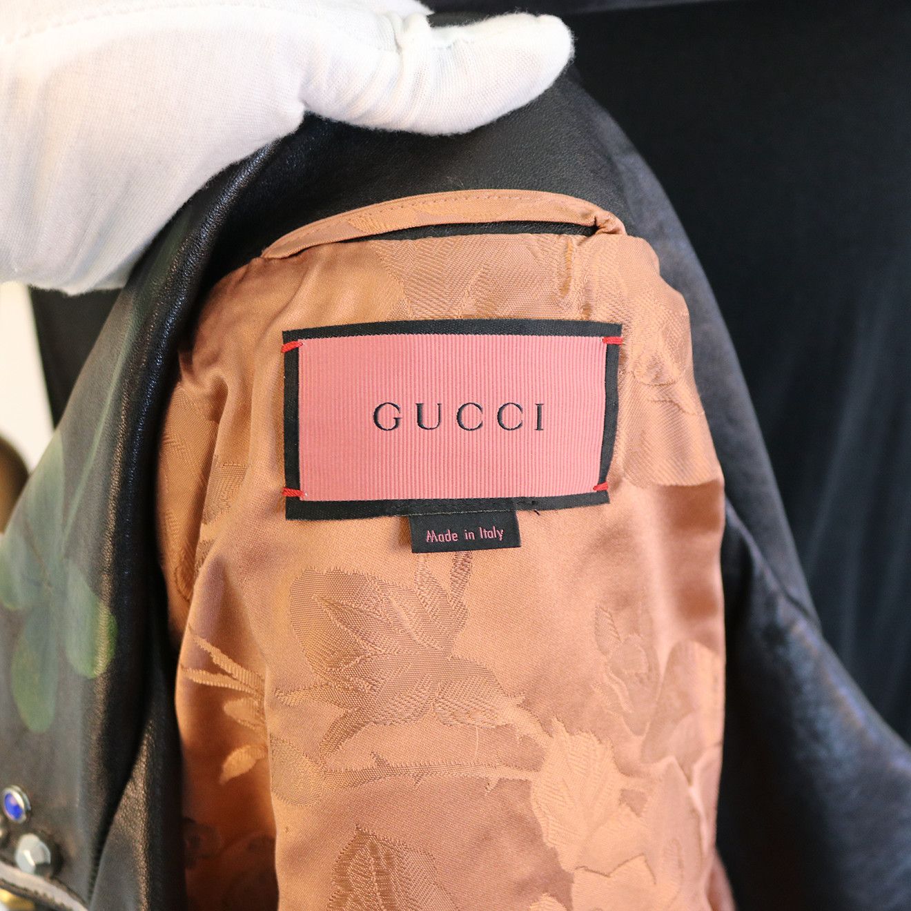 Gucci Gucci Studded Floral Lea Size US M / EU 48-50 / 2 - 10 Thumbnail