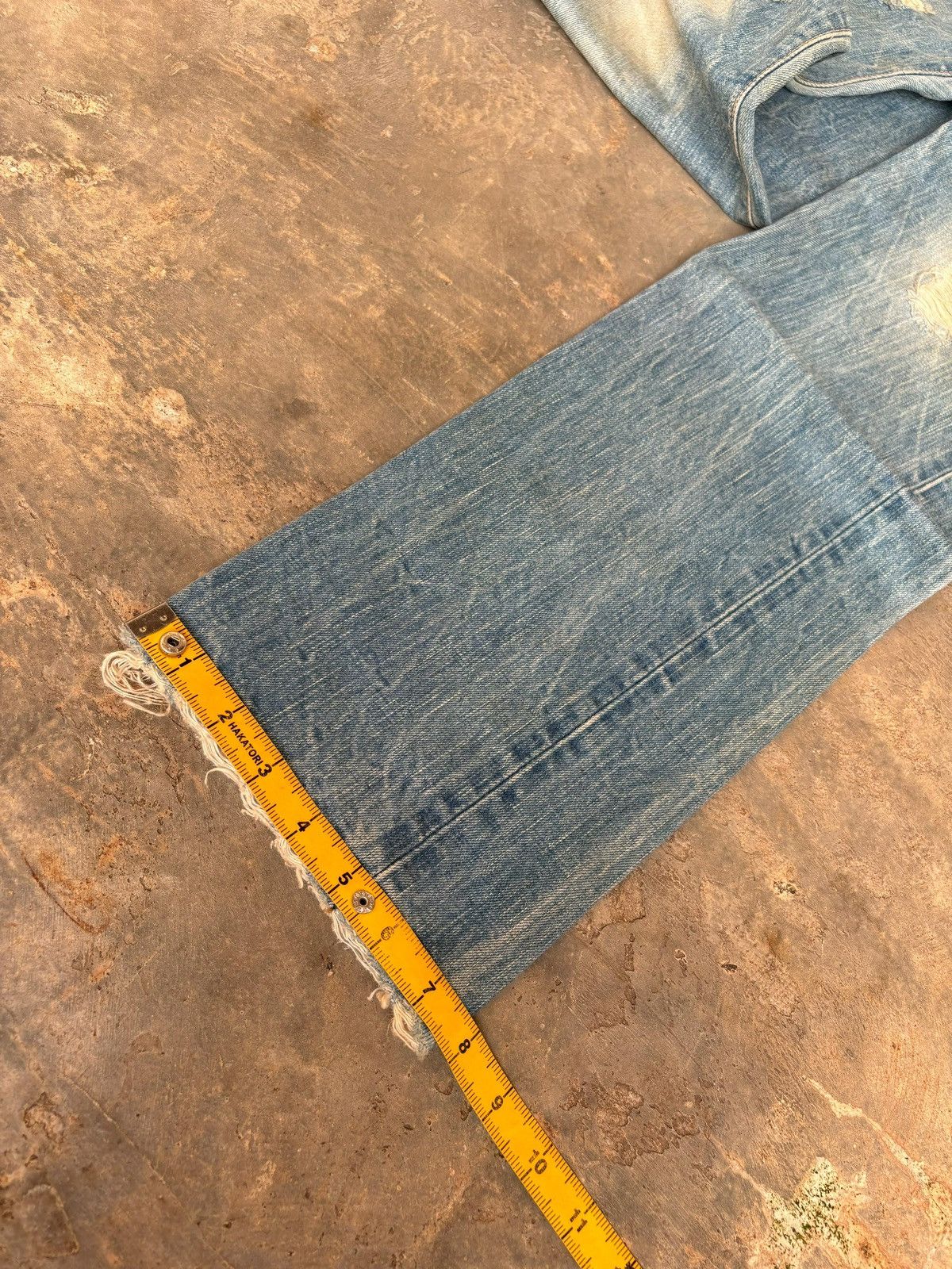 Edwin × Japanese Brand Vintage Distressed Edwin 505 Selvedge Denim Jeans Size US 29 - 13 Thumbnail