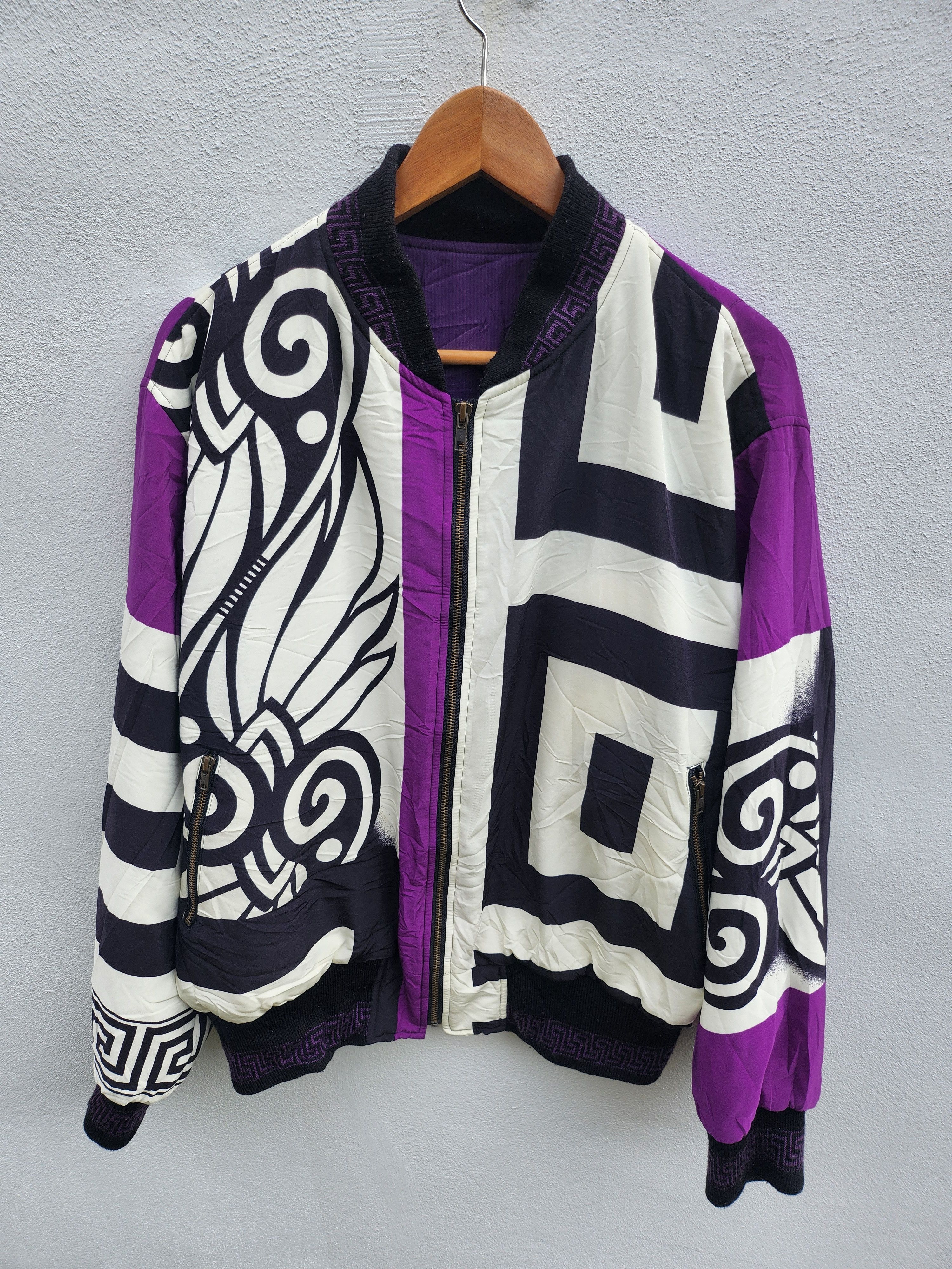 Japanese Brand × Vintage 💥VTG Baroque Royalty Versace Style Astract Jacket Size US L / EU 52-54 / 3 - 2 Thumbnail