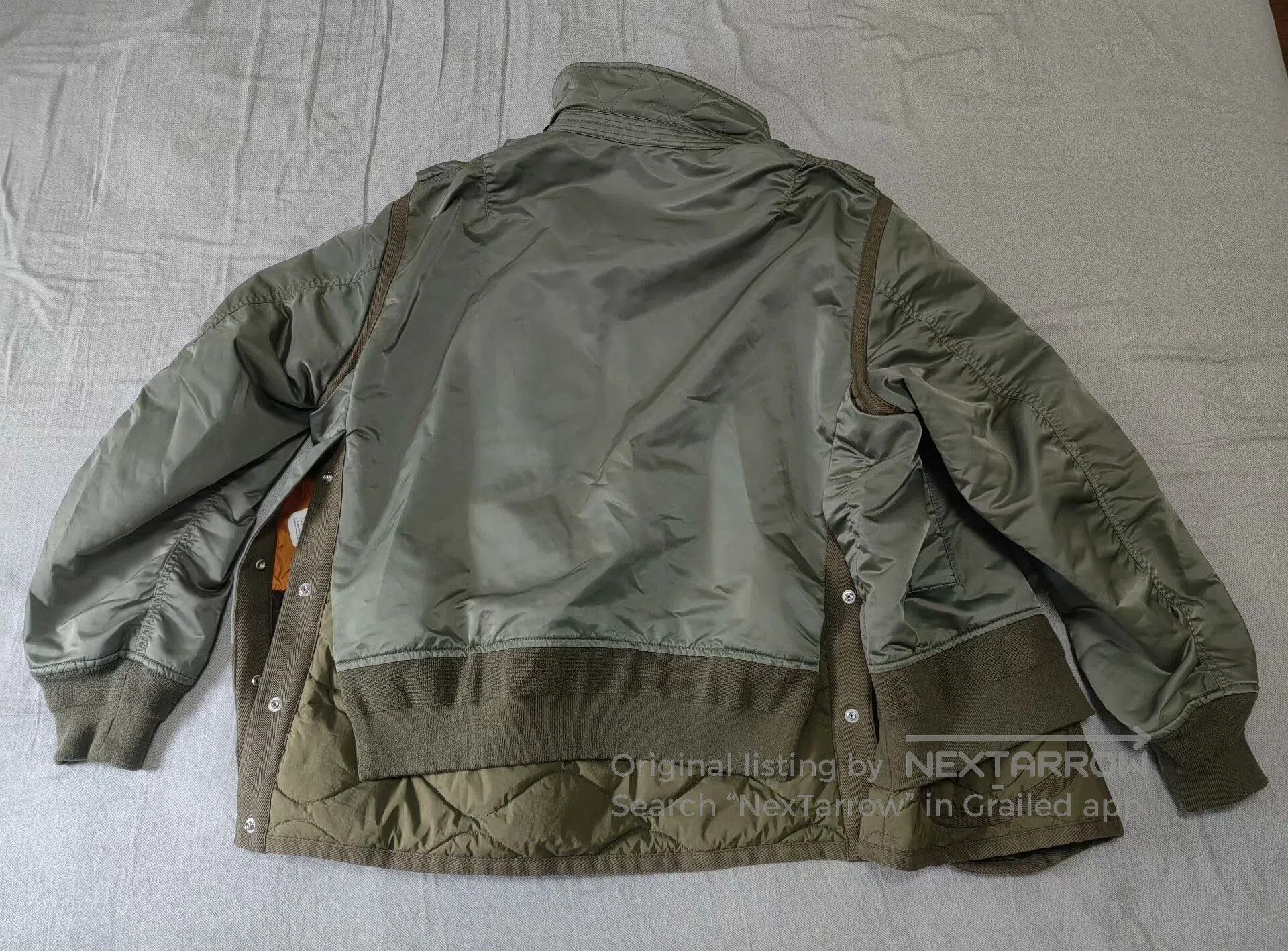 Sacai sacai nylon twill mix bomber jacket. Size US M / EU 48-50 / 2 - 2 Thumbnail