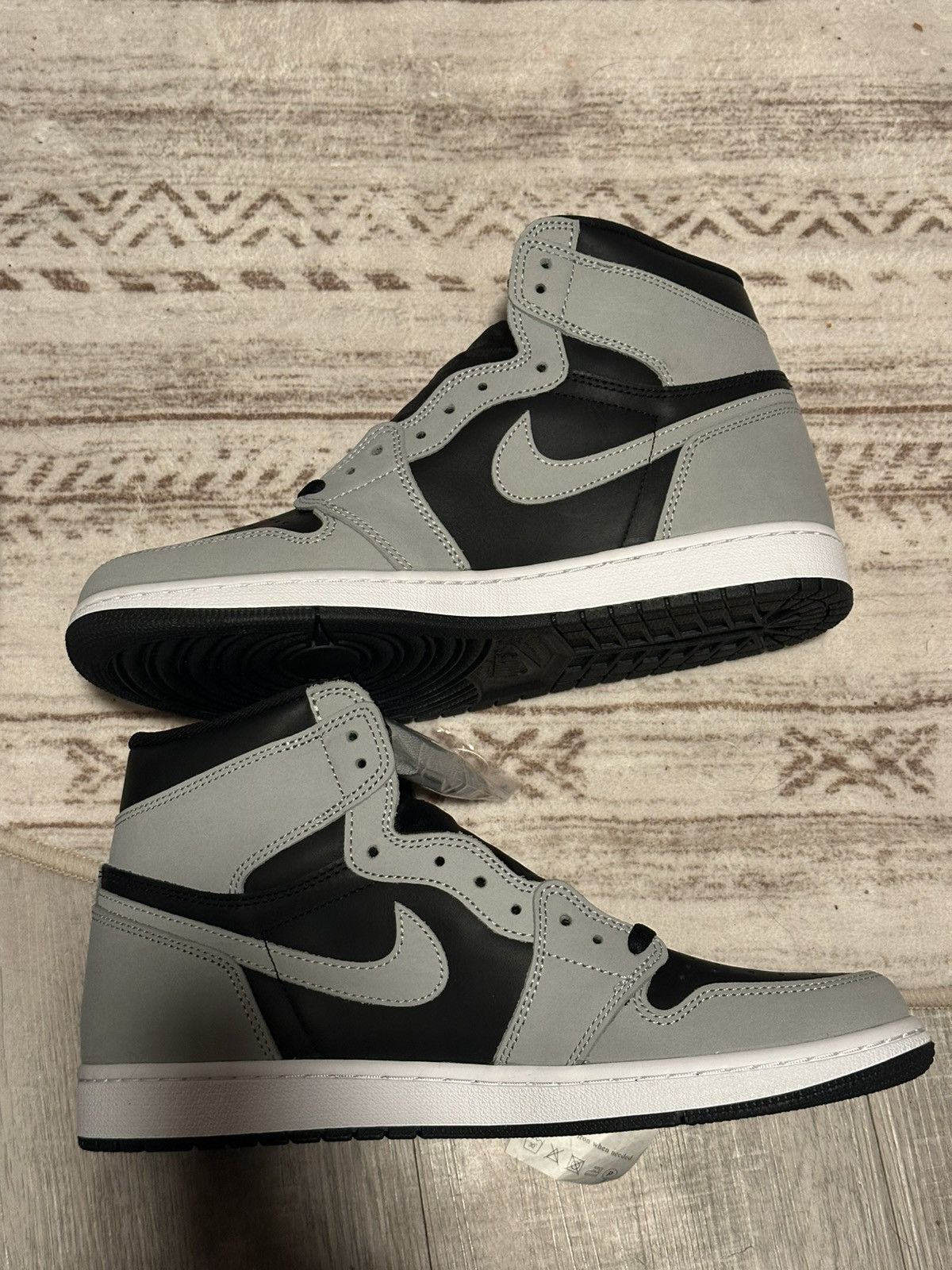 Nike AJ1 Retro Hugh OG - Black/LT Smoke Grey-white Size US 11 / EU 44 - 9 Thumbnail