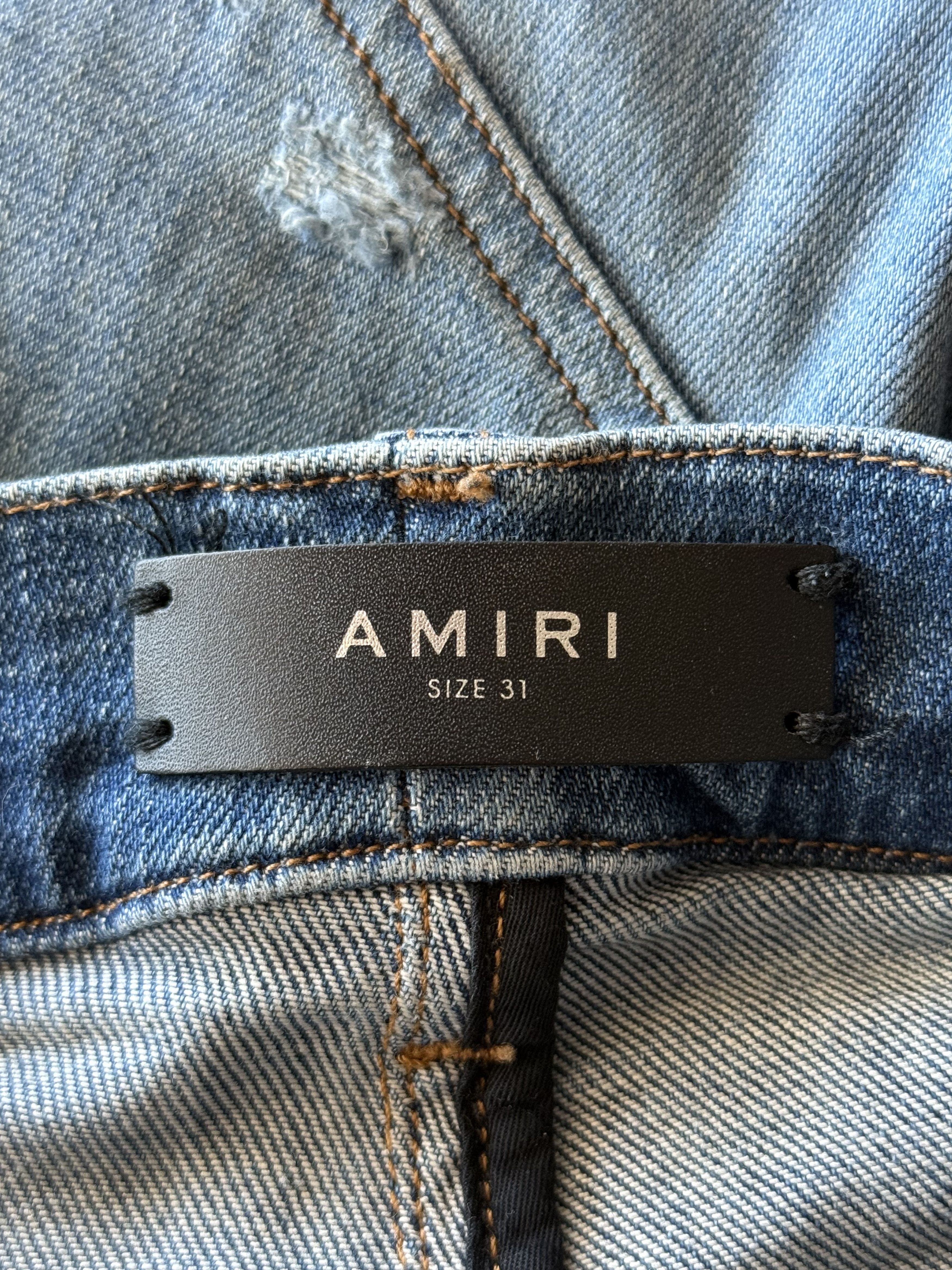 Amiri Amiri Indigo & Blue Patch MX1 Jeans Size US 31 - 3 Thumbnail