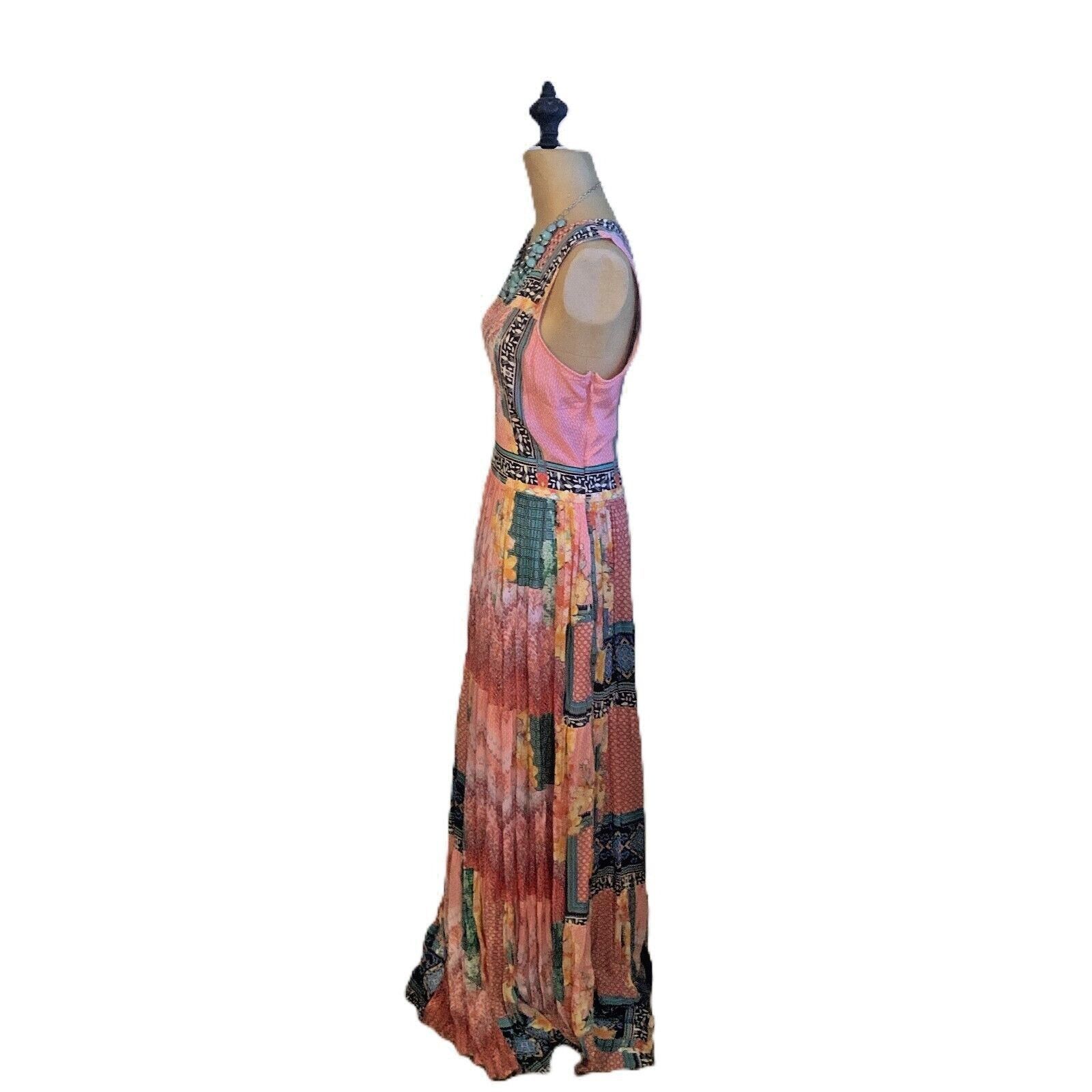 Anthropologie Anthropologie Bhanuni By Jyoti Alessandra Maxi Floral Dress Size L / US 10 / IT 46 - 4 Thumbnail