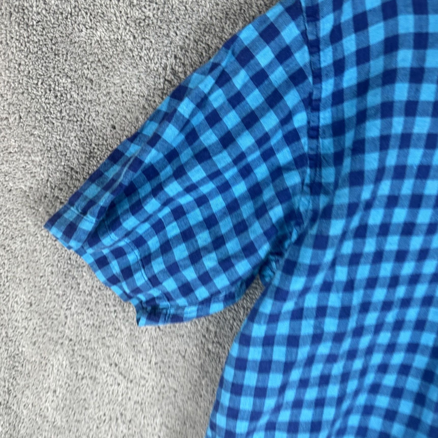 Brooks Brothers Brooks Brothers Shirt Mens Medium Blue Gingham Linen Button Down Short Sleeve Size US M / EU 48-50 / 2 - 2 Thumbnail