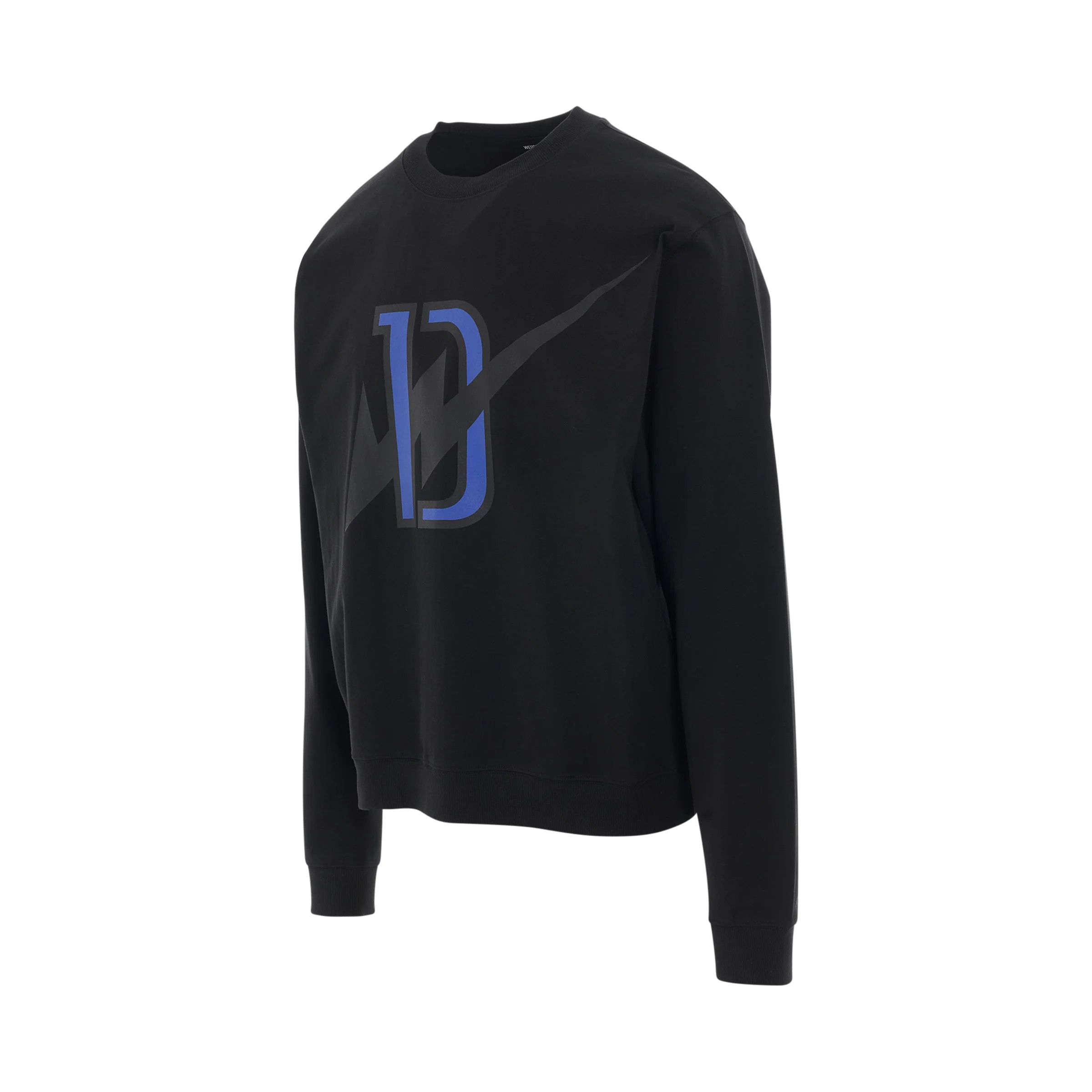 WE11DONE o1mris0824 D Logo Sweater in Black Size US S / EU 44-46 / 1 - 2 Thumbnail