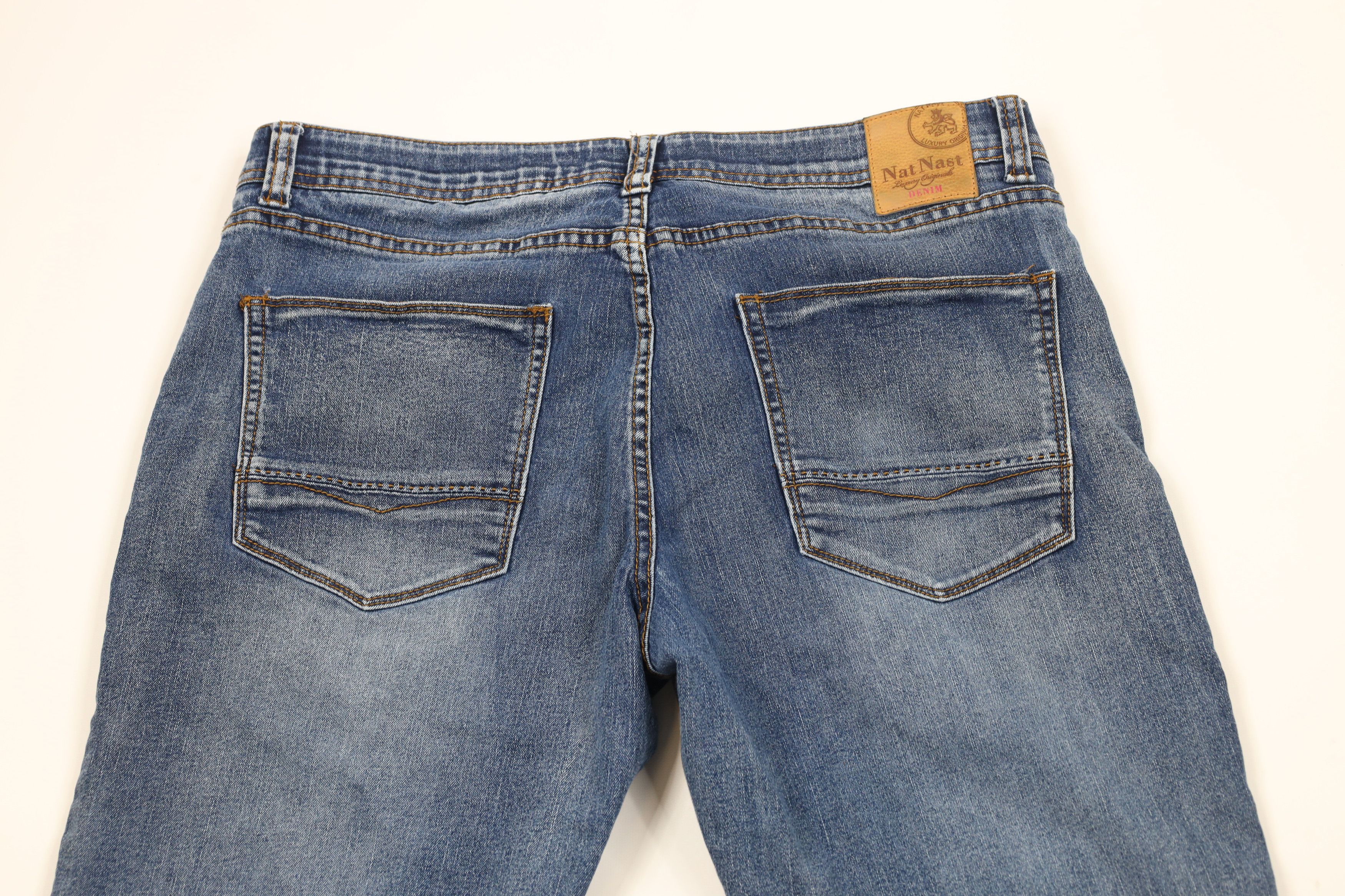 Nat Nast × Vintage Nat Nast Luxury Originals Straight Leg Denim Jeans Blue Size US 36 / EU 52 - 10 Thumbnail