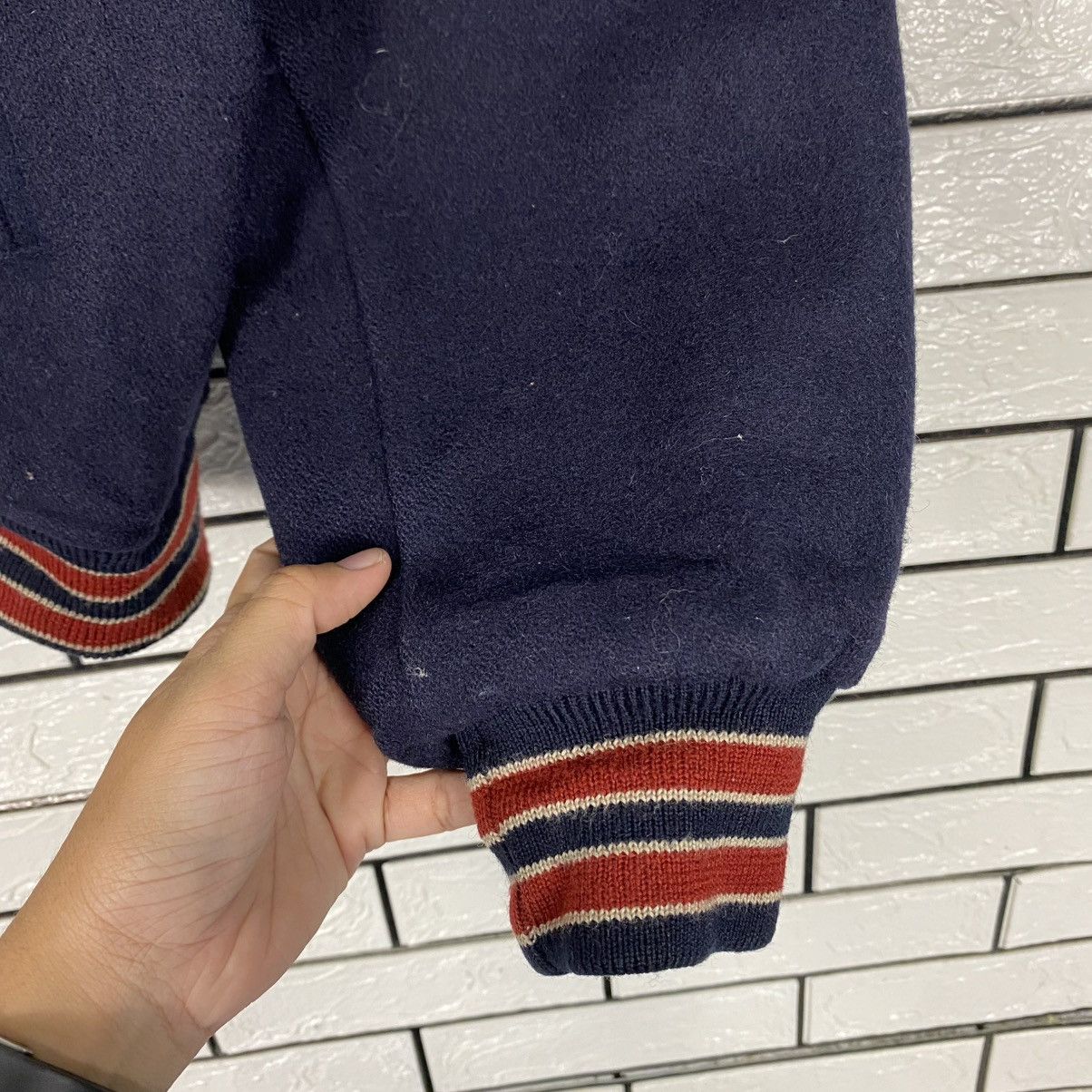 Japanese Brand 🔥VINTAGE WOOL BOMBER JACKET MEN’S FLANDRE ISSEY MIYAKE Size US M / EU 48-50 / 2 - 16 Thumbnail