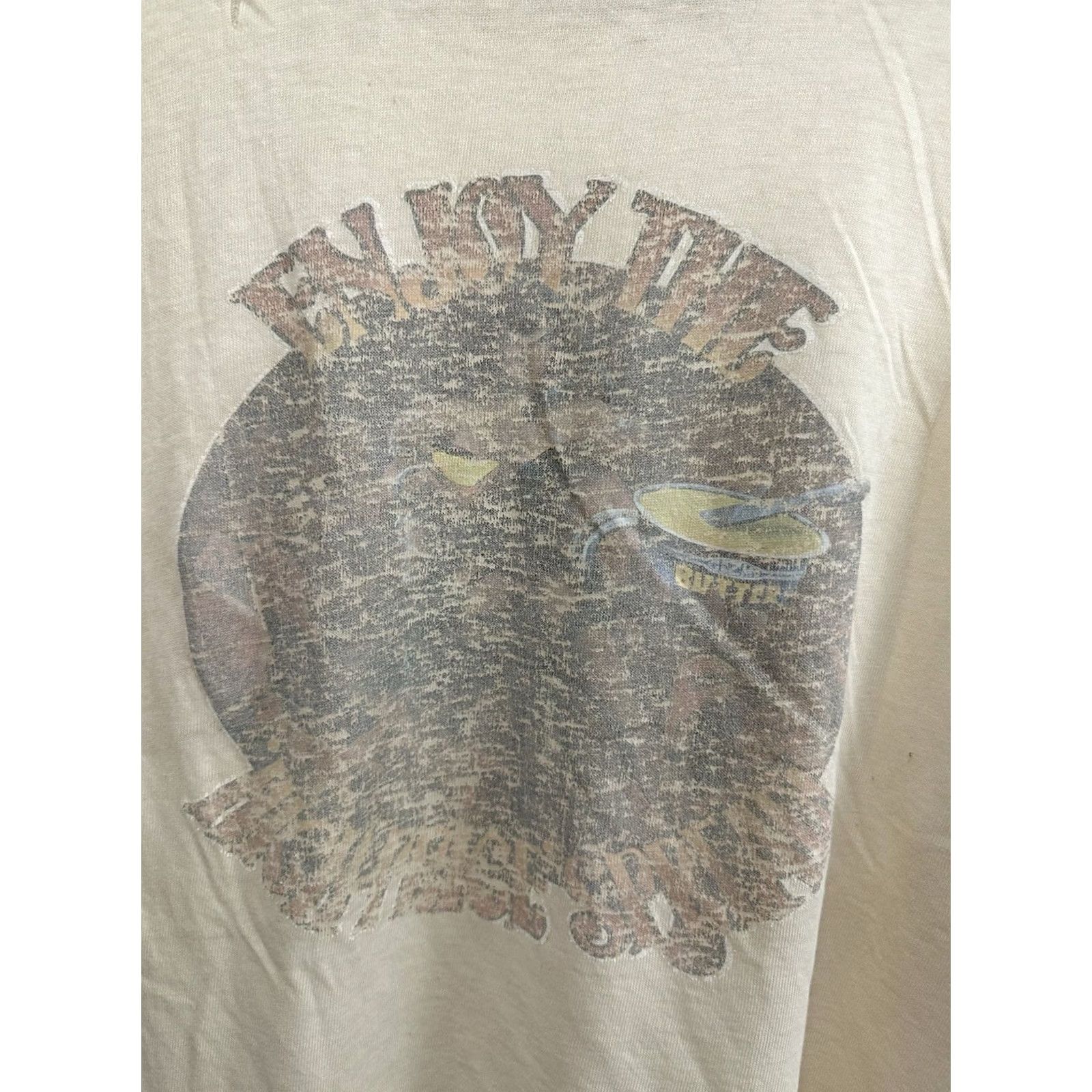 Vintage VTG Butter Thin Worn Boxy Flowy Pocket T-Shirt 2XL Peach Womens/Mens T-Shirt 2XL Distressed Burnout Worn Boxy Pocket Short Sleeve Shirt Size US XXL / EU 58 / 5 - 7 Thumbnail