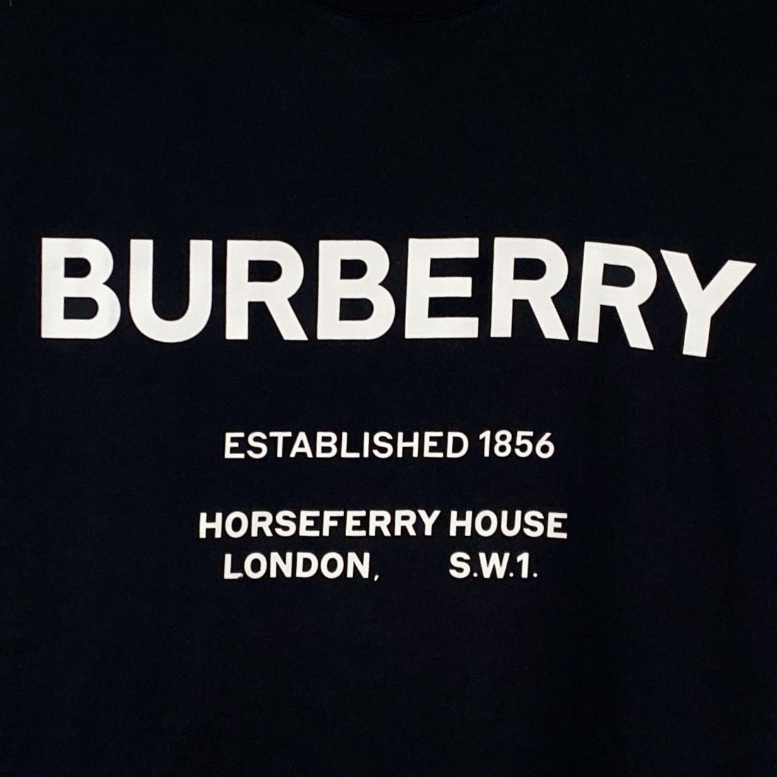 Burberry Burberry Logo Print Cotton T-Shirt Black (L) Size US L / EU 52-54 / 3 - 4 Thumbnail
