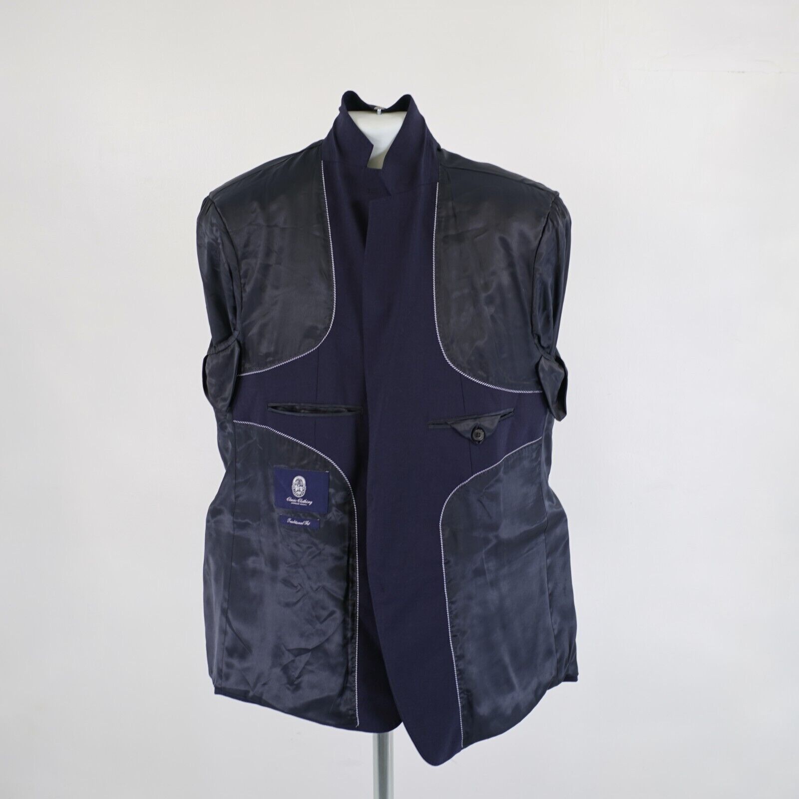 Lands' End Land's End Classic Clothing Traditional Fit Blue Wool Blazer Size 46R - 11 Thumbnail