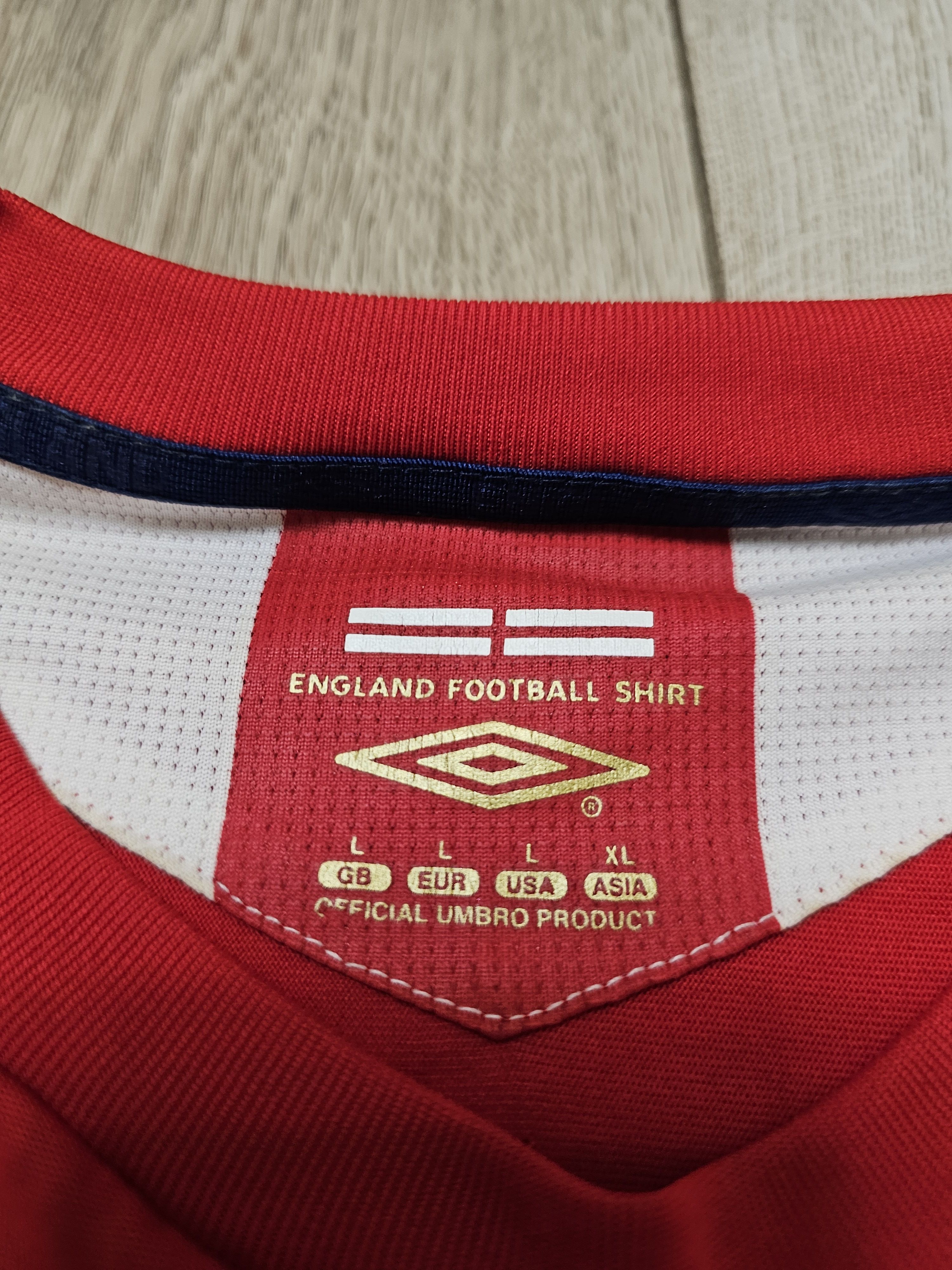All Sport × Umbro × Vintage ENGLAND 2006 2008 AWAY FOOTBALL SHIRT SOCCER JERSEY Size US L / EU 52-54 / 3 - 8 Thumbnail