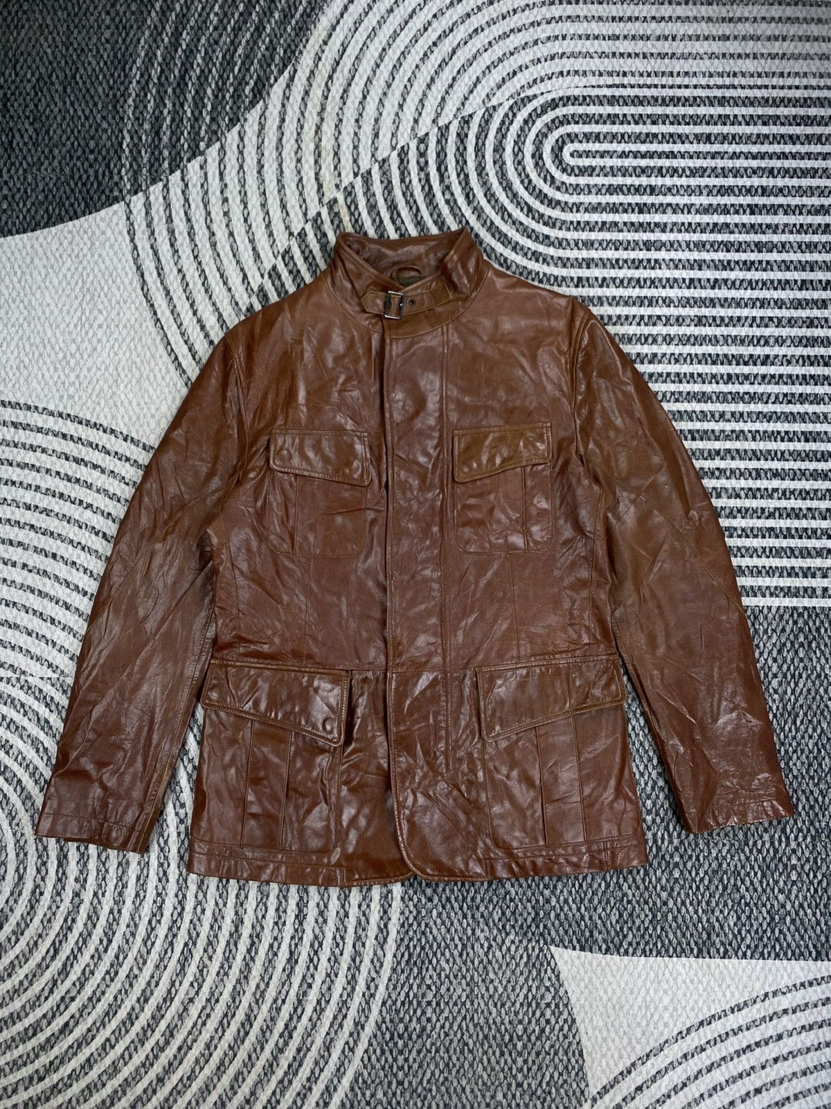 Dezert Vintage Dezert Collection Rare Brown Leather Jacket Size US M / EU 48-50 / 2 - 1 Thumbnail