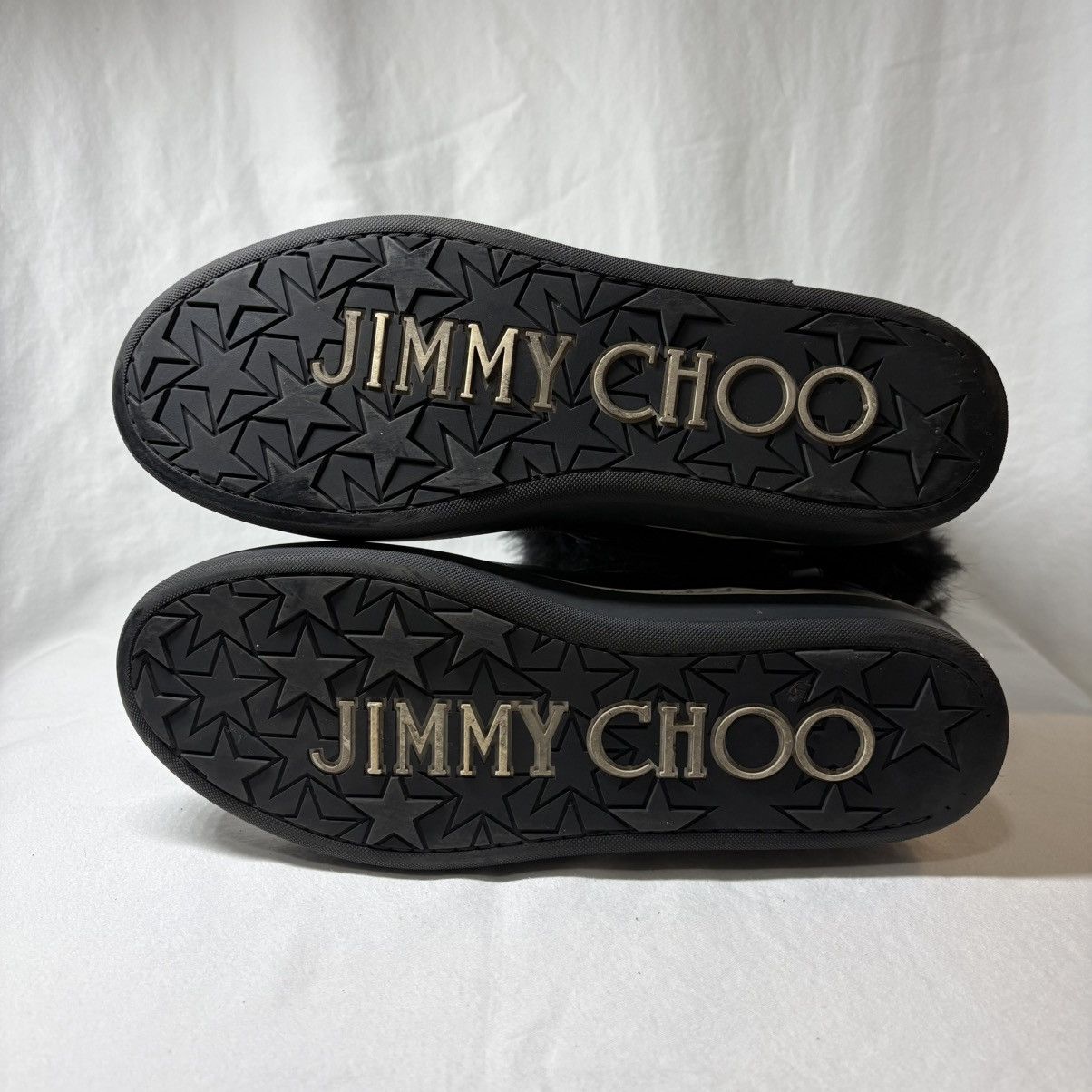 Jimmy Choo AUTHENTIC Jimmy Choo Black Fur Sneaker Boots Size US 10 / IT 40 - 11 Thumbnail
