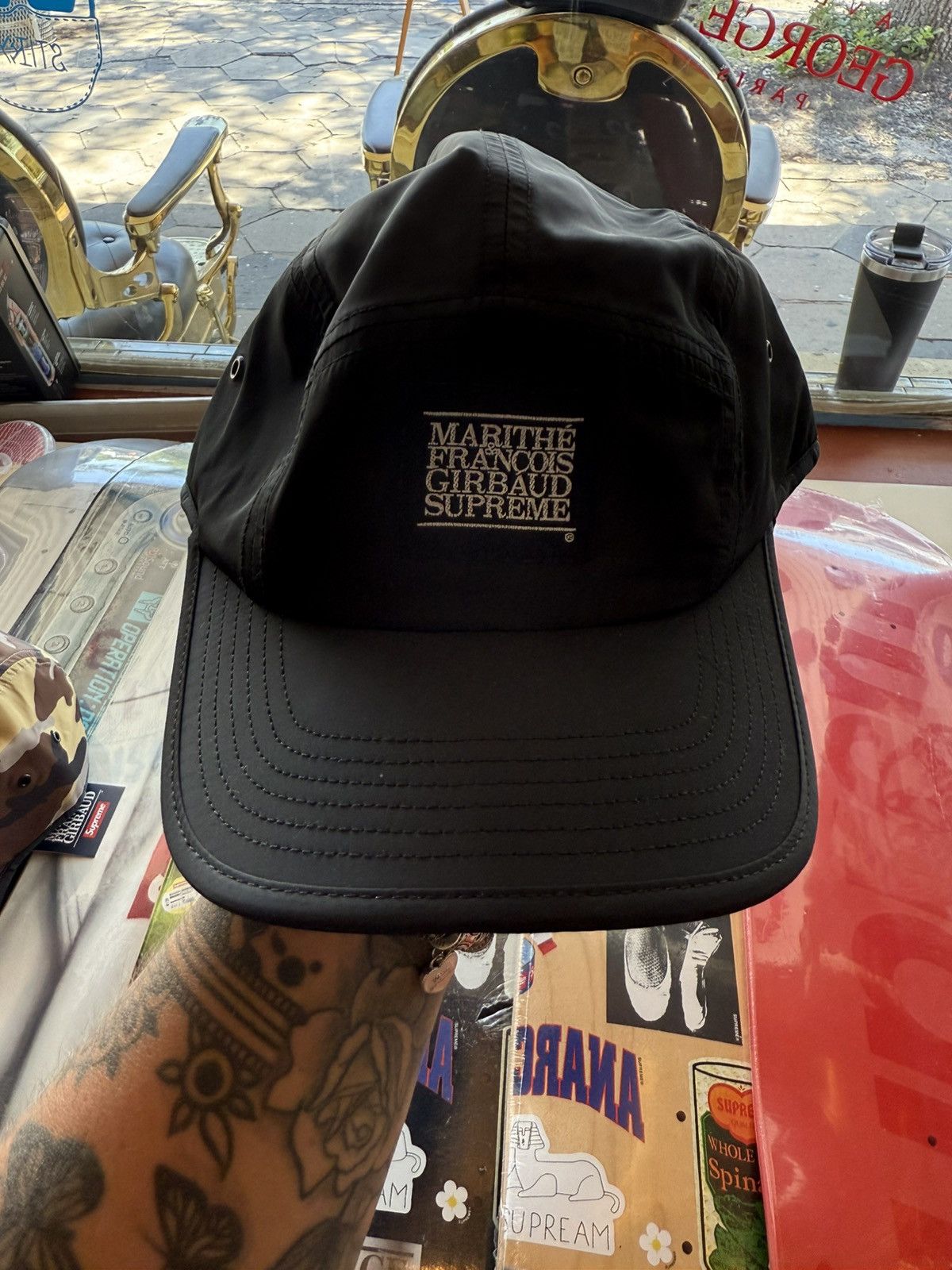 Marithe + Francois Girbaud × Supreme Black supreme hat Size ONE SIZE - 1 Thumbnail