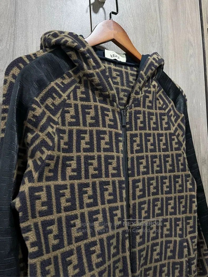 Fendi Fendi Monogram Zip Hooded Jacket. Size US S / EU 44-46 / 1 - 4 Thumbnail