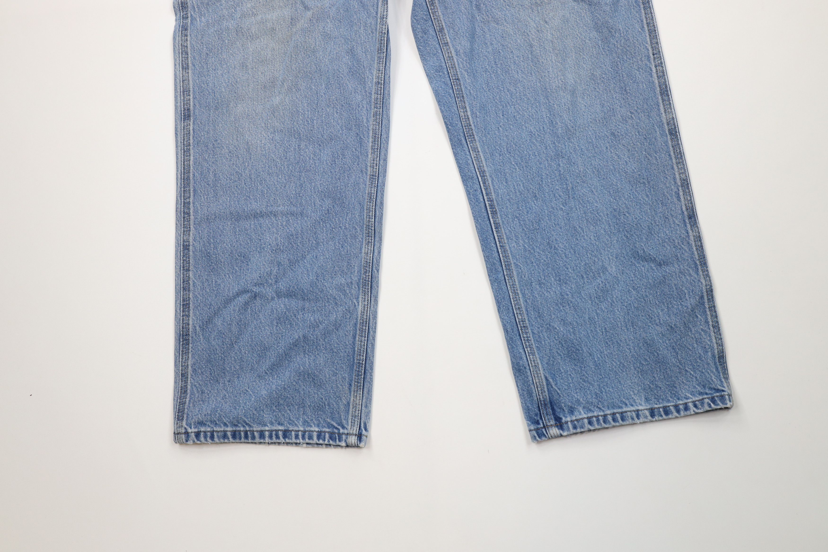 Carhartt Vintage Y2K Carhartt Spell Out Wide Leg Dungaree Denim Jeans Size US 38 / EU 54 - 4 Thumbnail