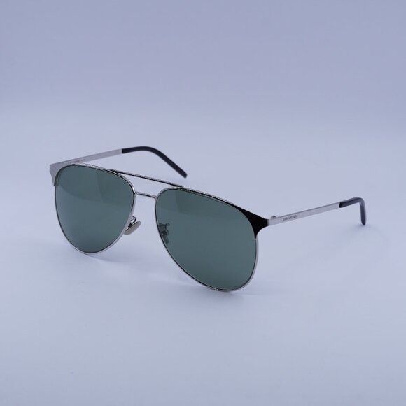 Saint Laurent Paris Saint Laurent SL279 004 Sunglasses Silver Aviator Frame Size ONE SIZE - 1 Thumbnail