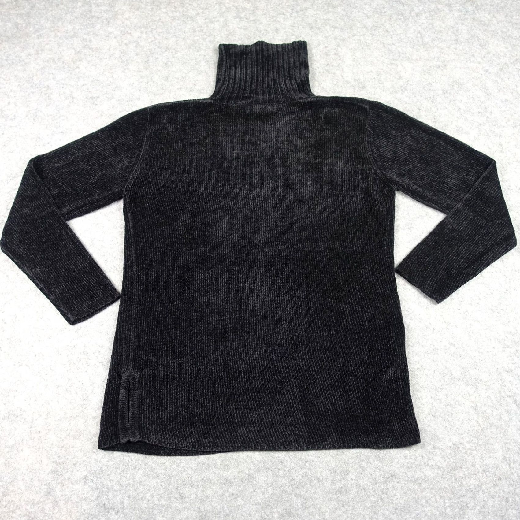 Vintage VINTAGE Daniel P. Rebecca Trends Sweater Womens Small Black Ribbed Turtleneck 90s Size S / US 4 / IT 40 - 6 Thumbnail