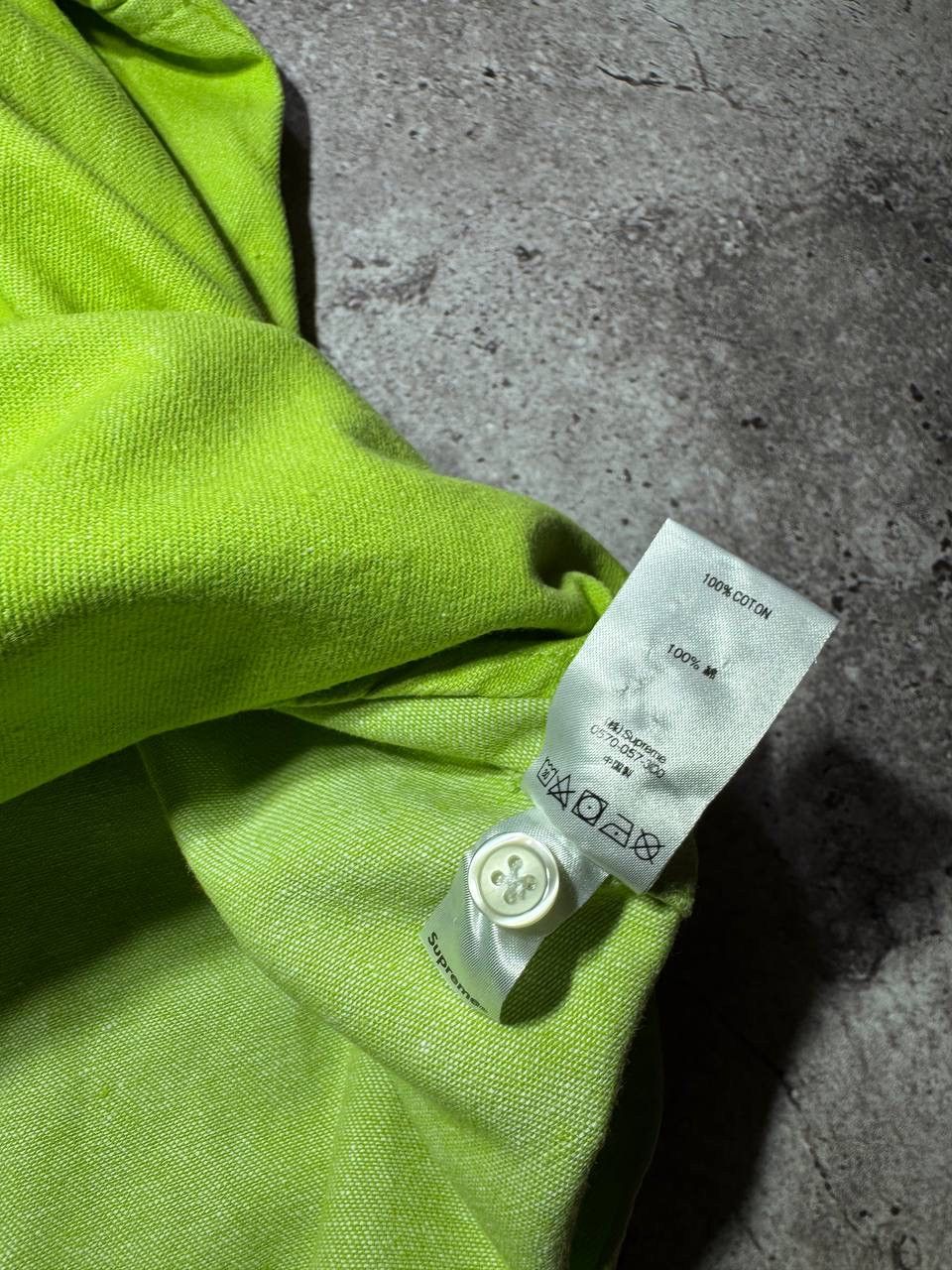 Supreme Supreme Green Short Sleeves Shirt Button up Embroidered Logo Size US L / EU 52-54 / 3 - 9 Thumbnail