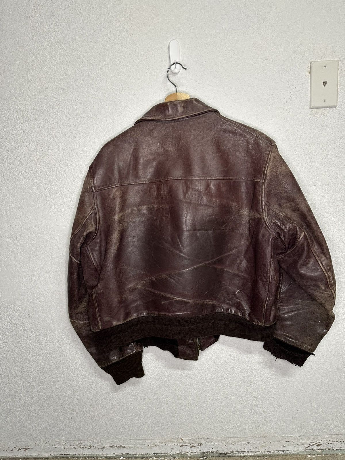 Vintage 1950’s True Vintage Leather Jacket Size US XL / EU 56 / 4 - 2 Thumbnail