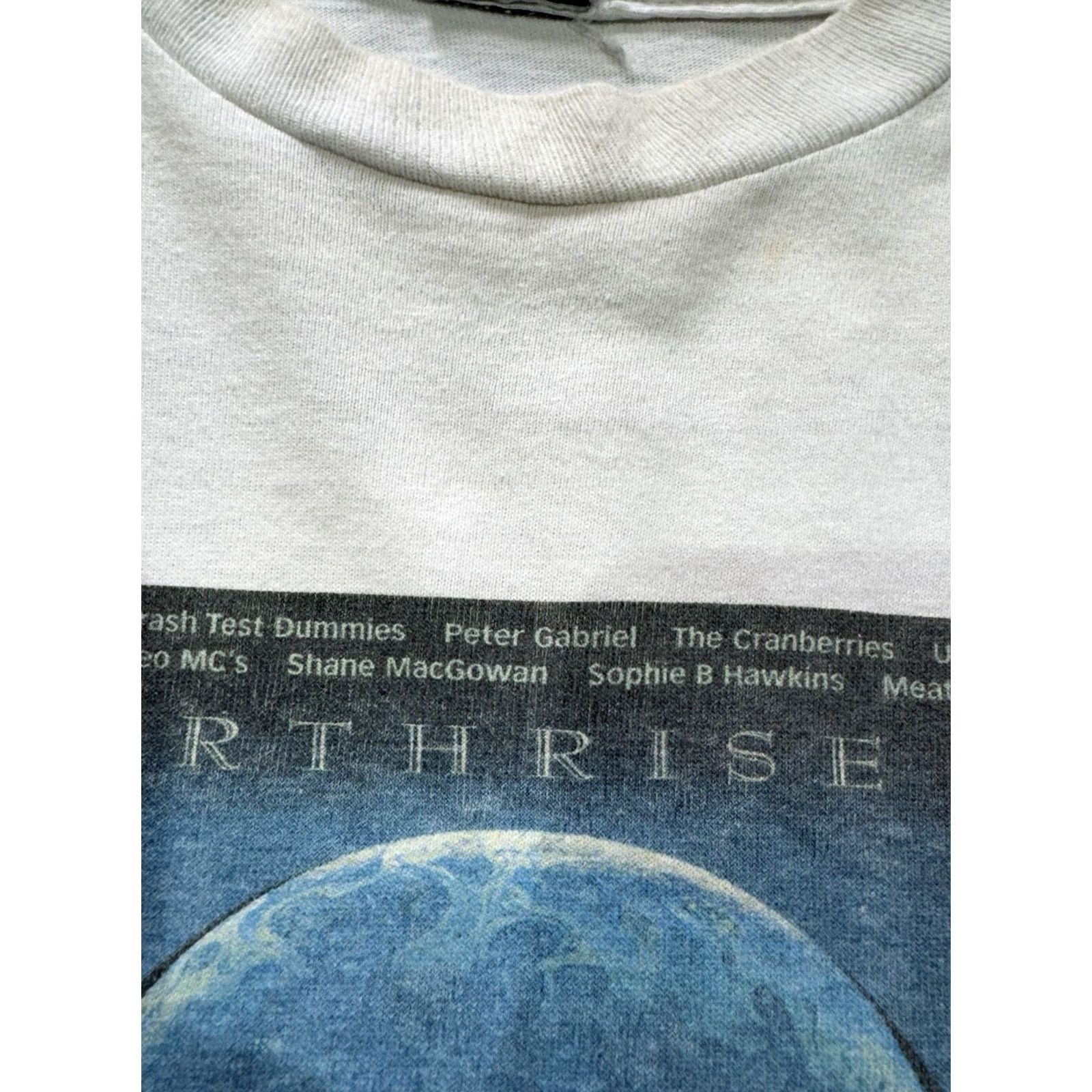 Vintage Rare Vintage Promo Earthrise II Rock / Pop T-shirt White L Shirts Mens Size US L / EU 52-54 / 3 - 6 Thumbnail