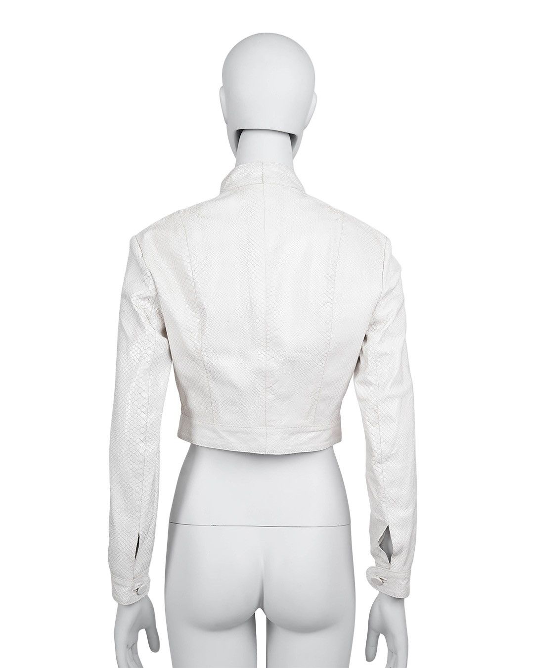 Marni Marni White Leather Cropped Jacket Size M / US 6-8 / IT 42-44 - 5 Thumbnail
