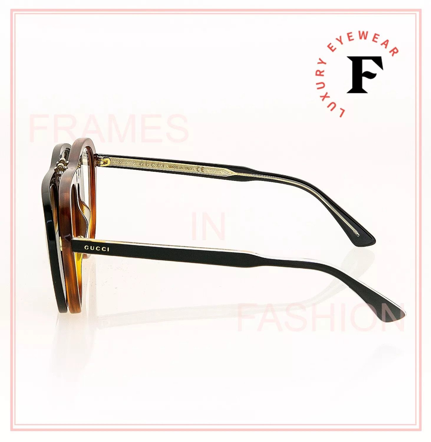 Gucci GUCCI AUTHENTIC 0087 Black Aviator Sunglasses GG0087 003 Size ONE SIZE - 9 Thumbnail