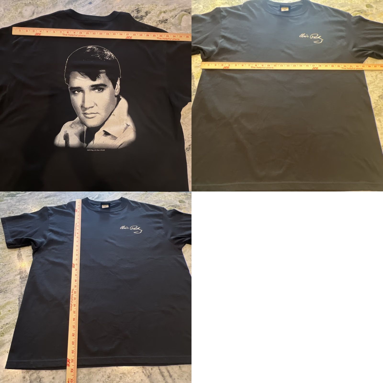 Doublet Elvis Presley T Shirt Men’s 2XL Black Double Sided 100% Cotton by KUN Shirt Men Graphic Print Crew Neck Short Sleeve Vintage? No Size US XXL / EU 58 / 5 - 8 Thumbnail