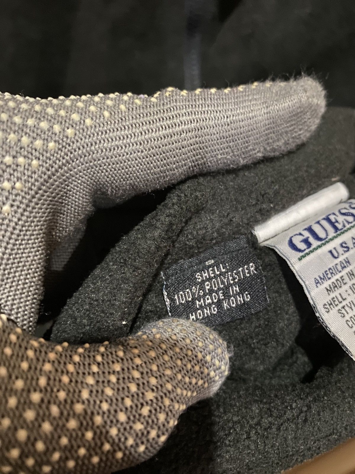 Guess Vintage Guess Black Fleece Zip-Up Hoodie Made in Hong Kong Size US S / EU 44-46 / 1 - 8 Thumbnail