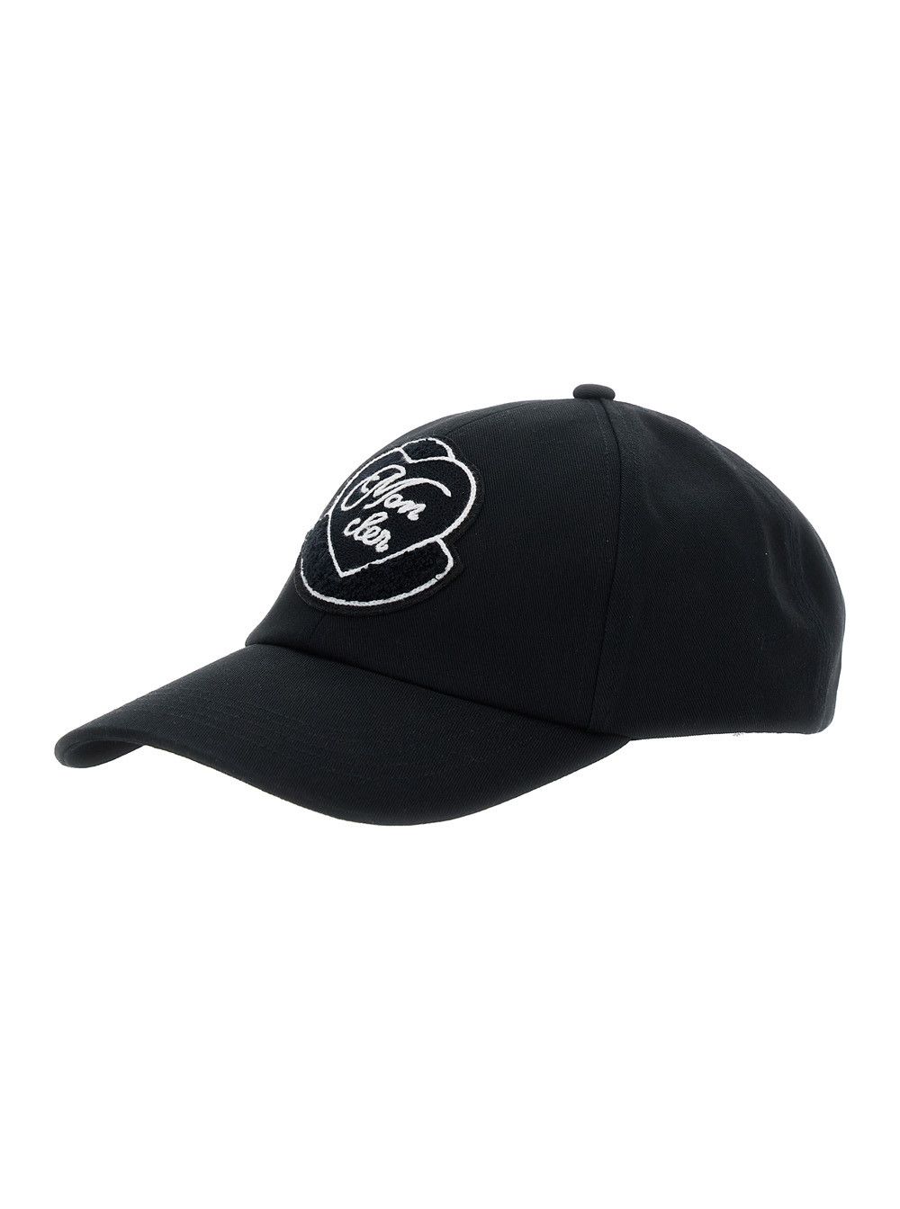 Moncler Black Baseball Cap with Logo Embroidery on the Front in Cotton Woman Size ONE SIZE - 1 Thumbnail