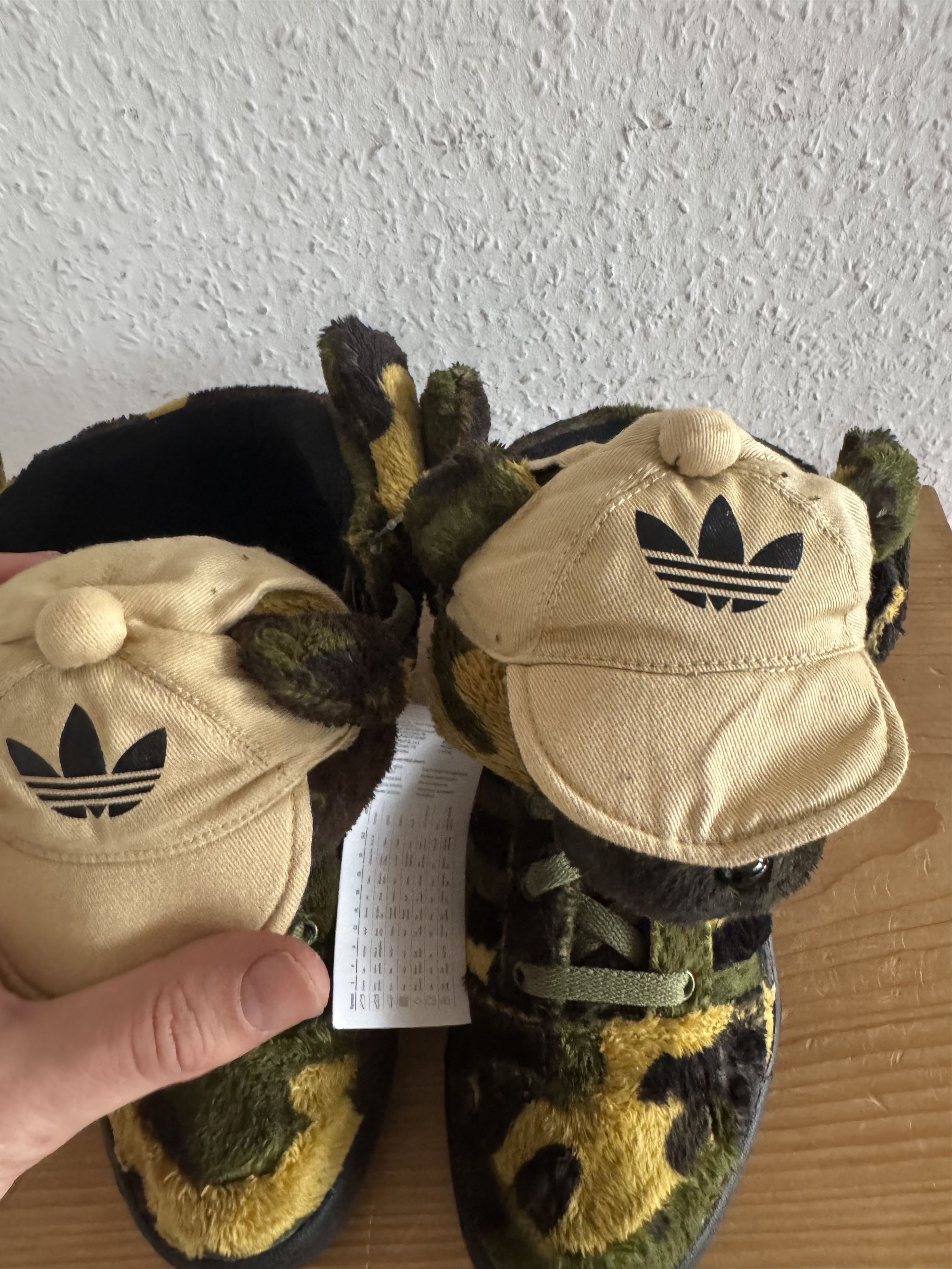 Adidas × Jeremy Scott JS Camo Teddy Bear Sneakers Size US 5 / EU 37 - 8 Thumbnail
