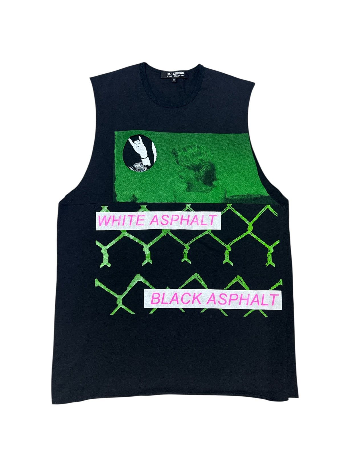 Raf Simons RAF SIMONS SS2003 CONSUMED WHITE BLACK ASPHALT SHIRT Size US M / EU 48-50 / 2 - 1 Thumbnail
