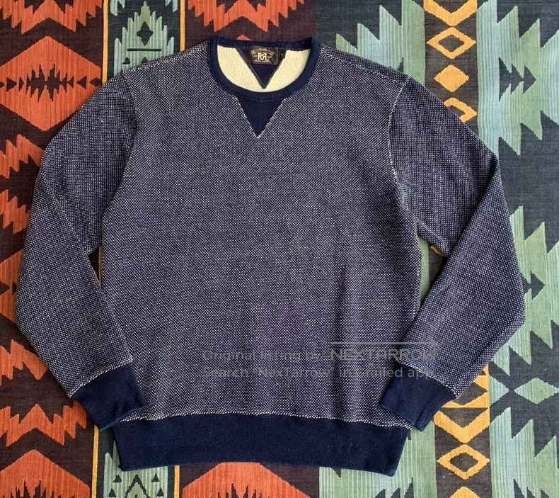RRL Ralph Lauren RRL Ralph Lauren Early indigo crewneck sweatshirt Size US M / EU 48-50 / 2 - 1 Thumbnail