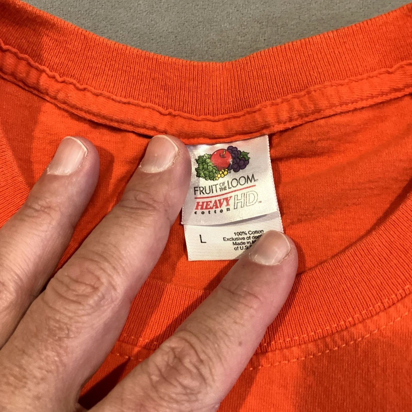 Fruit Of The Loom VINTAGE Duke's Of Hazzard T Shirt - Cooter's Garage - Hazzard County - Large Orange Men's L Graphic Print Shirt Size US L / EU 52-54 / 3 - 3 Thumbnail