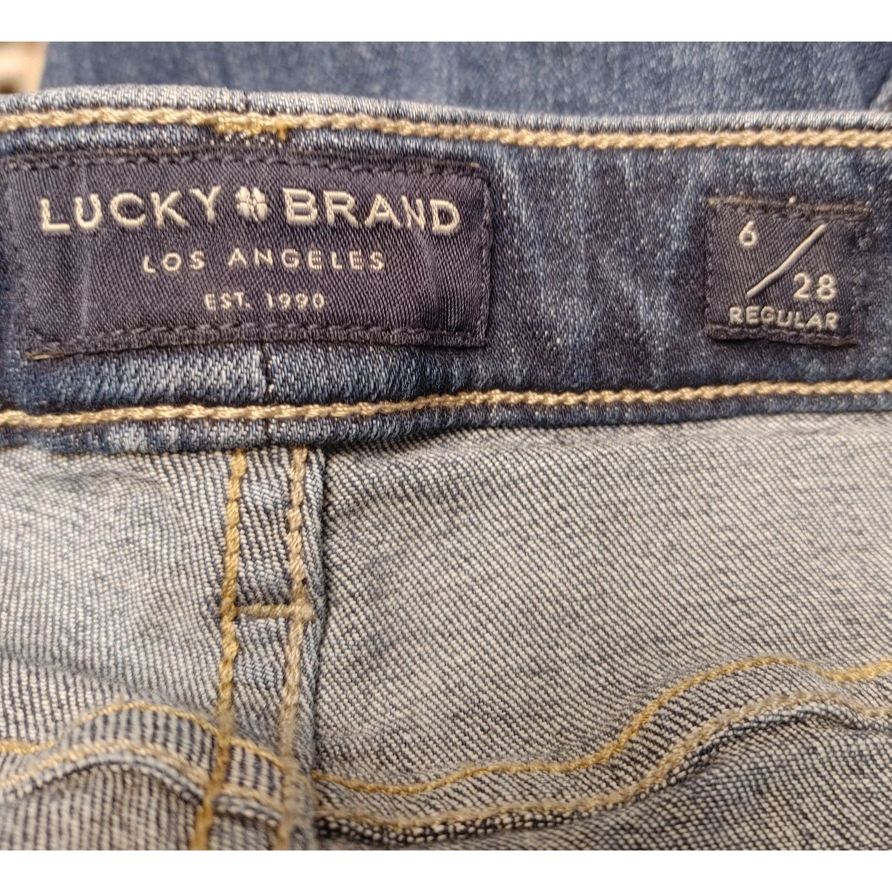 Lucky Brand Lucky Brand Women's Low Rise Lolita Regular Fit Medium Wash Size 28" / US 6 / IT 42 - 3 Thumbnail