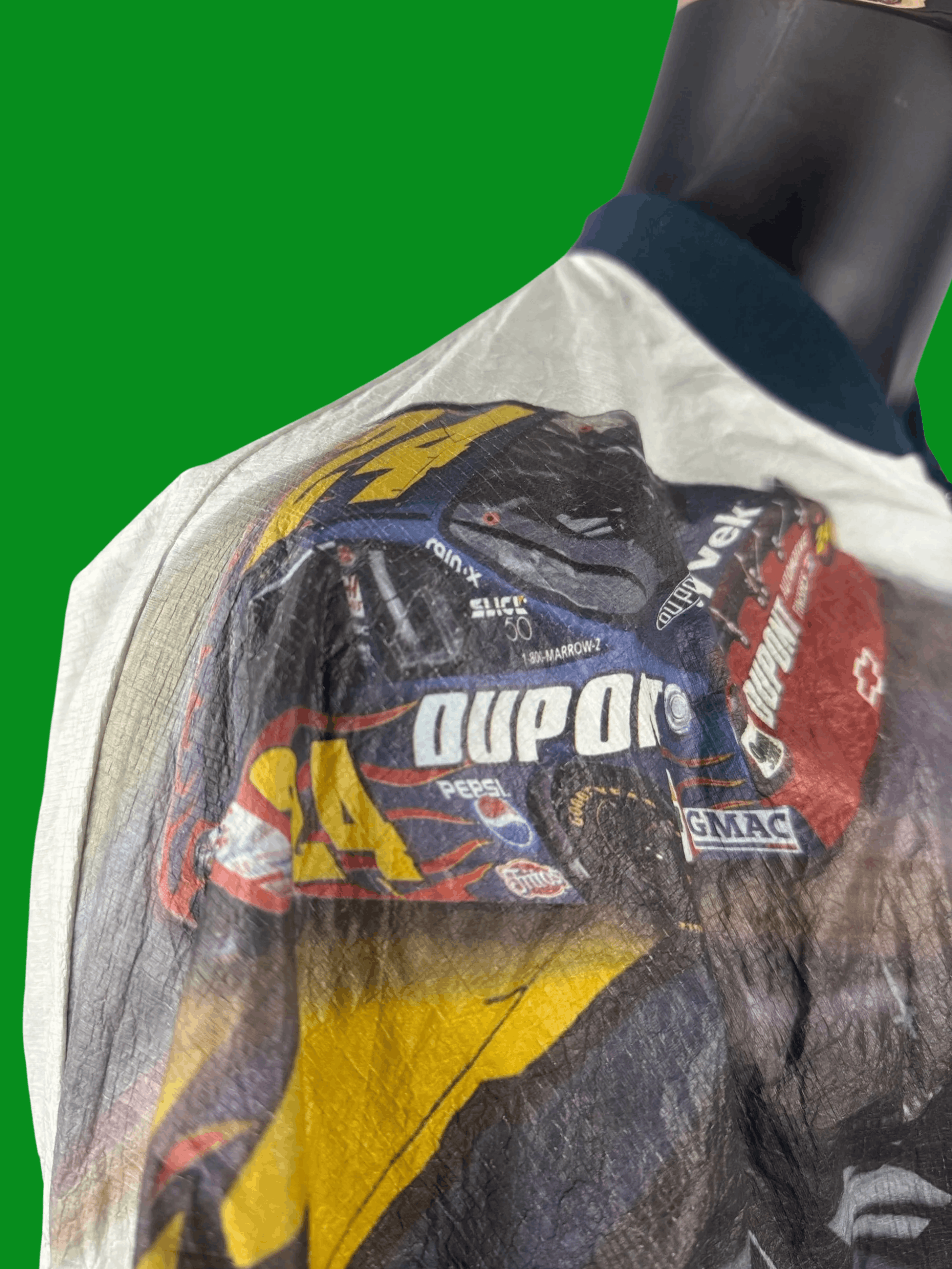 NASCAR VTG 90s Jeff Gordon DuPont NASCAR Tyvek by Leslie Jordan 24 Size US XL / EU 56 / 4 - 4 Thumbnail