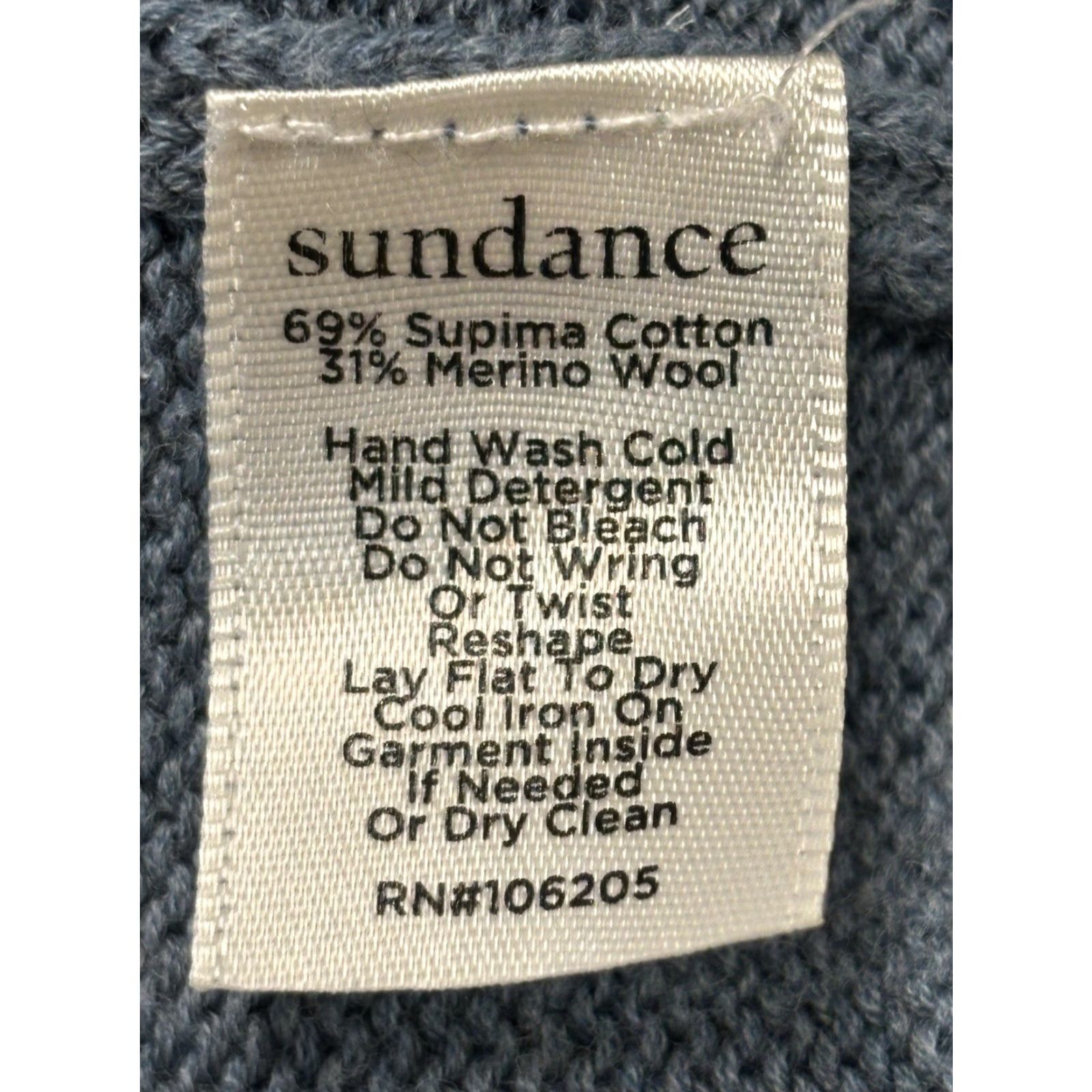 Vintage Sundance Sweater Aryka Knit Long Bell Sleeve Tie Cotton Merino Womens M Coastal Pullover Knit Size L / US 10 / IT 46 - 7 Thumbnail